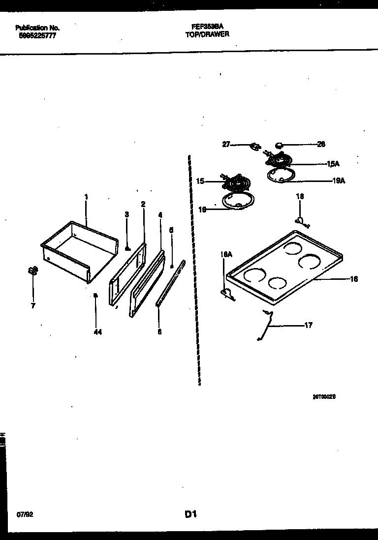 05 - COOKTOP AND DRAWER PARTS