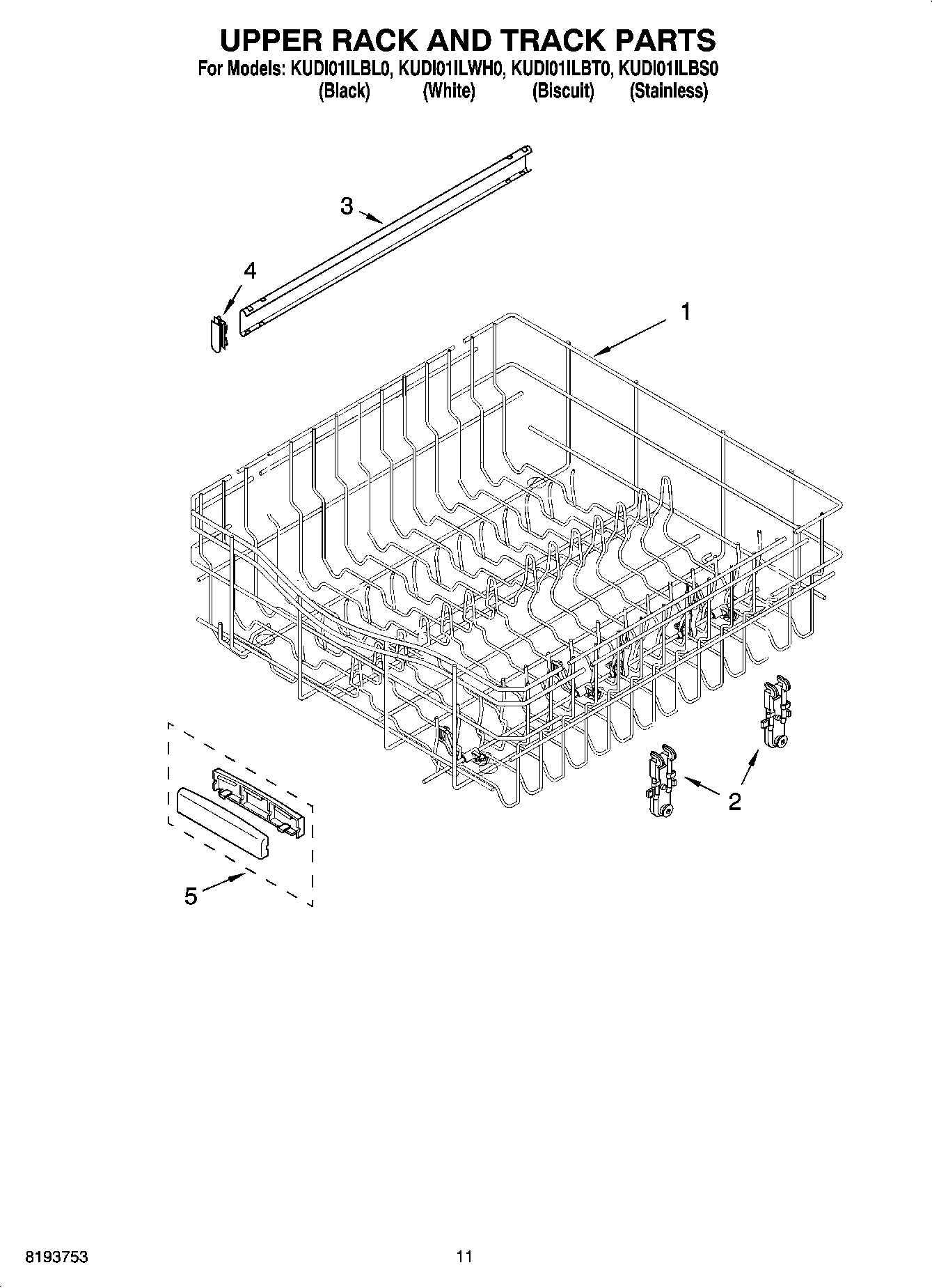 09 - UPPER RACK AND TRACK PARTS