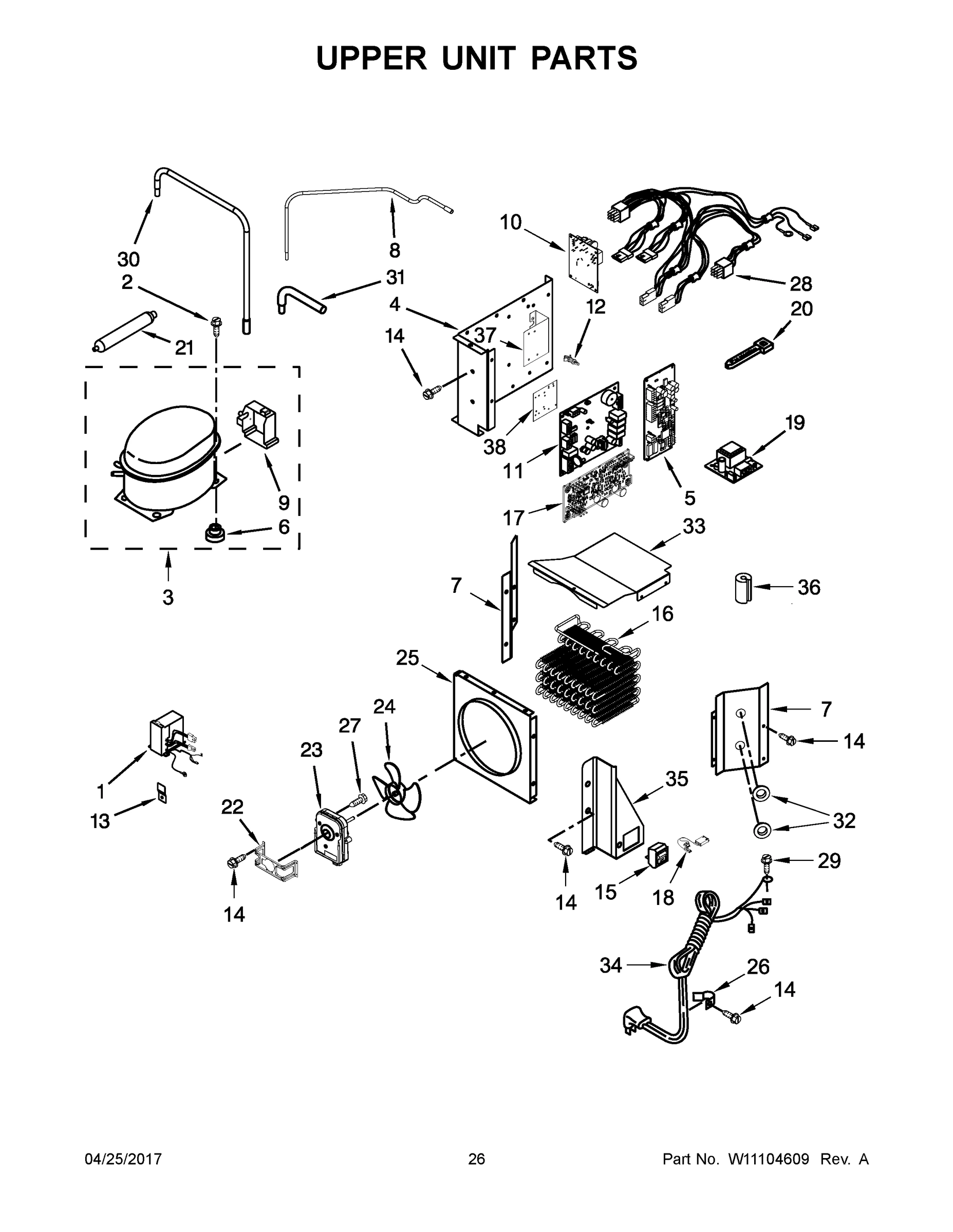 14 - UPPER UNIT PARTS