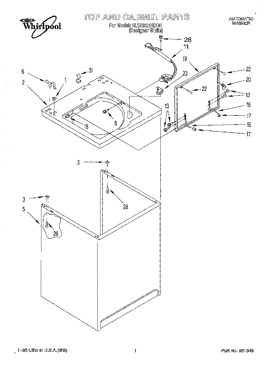01 - TOP AND CABINET