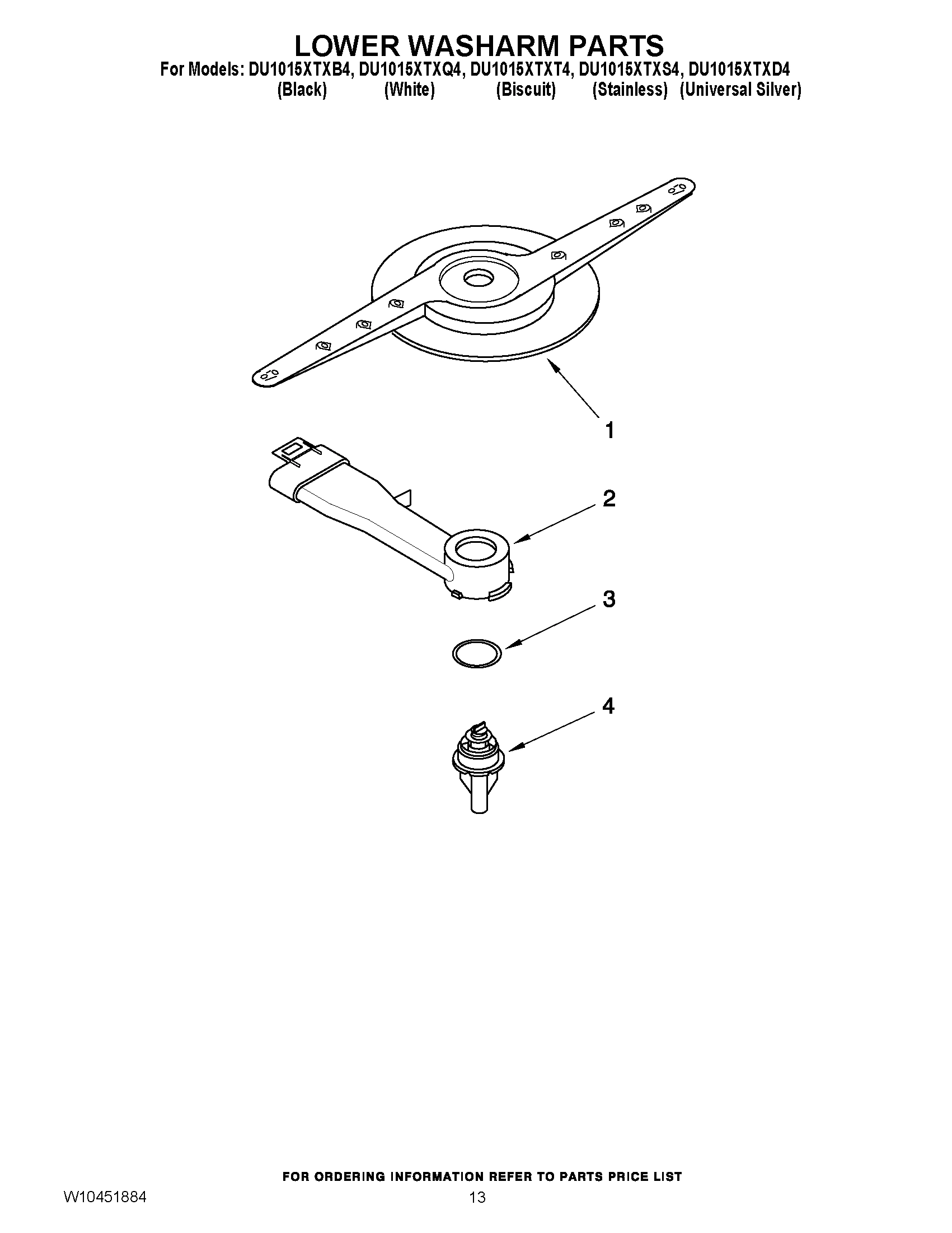 11 - LOWER WASHARM PARTS