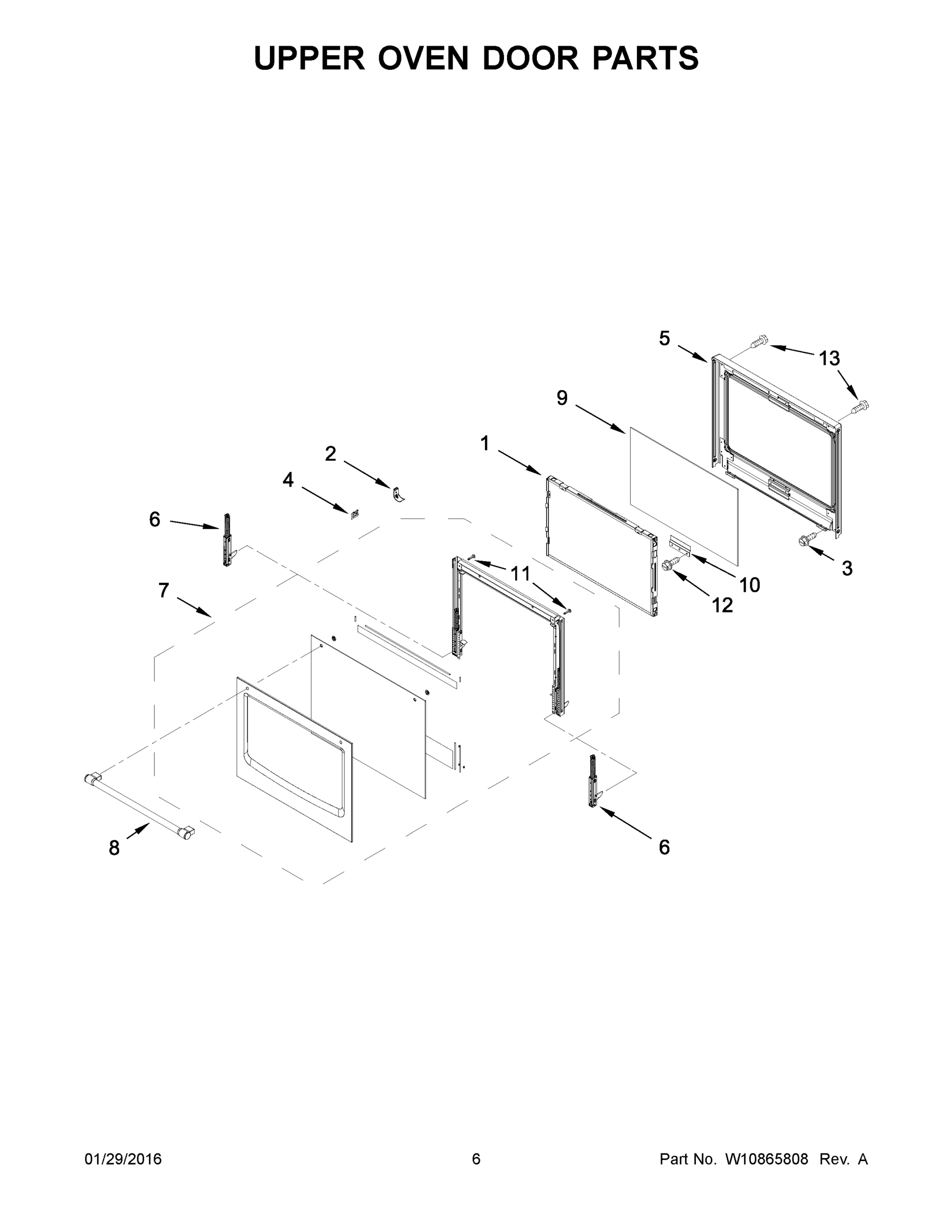 04 - UPPER OVEN DOOR PARTS