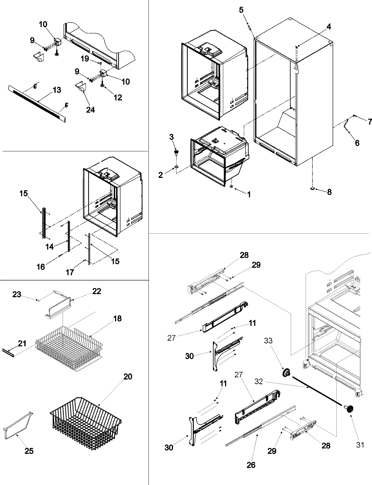 08 - INTERIOR CABINET & FREEZER SHELVES