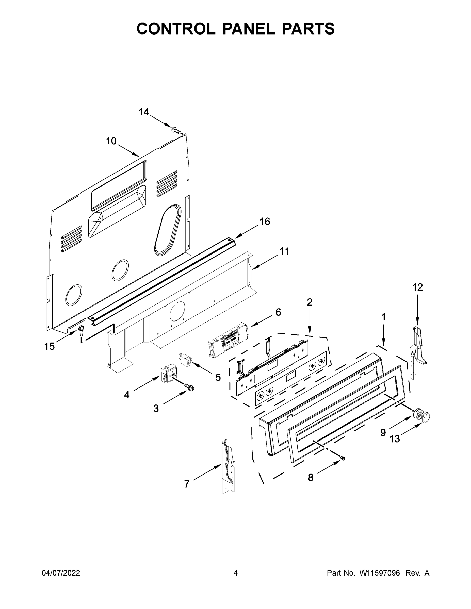 03 - CONTROL PANEL PARTS