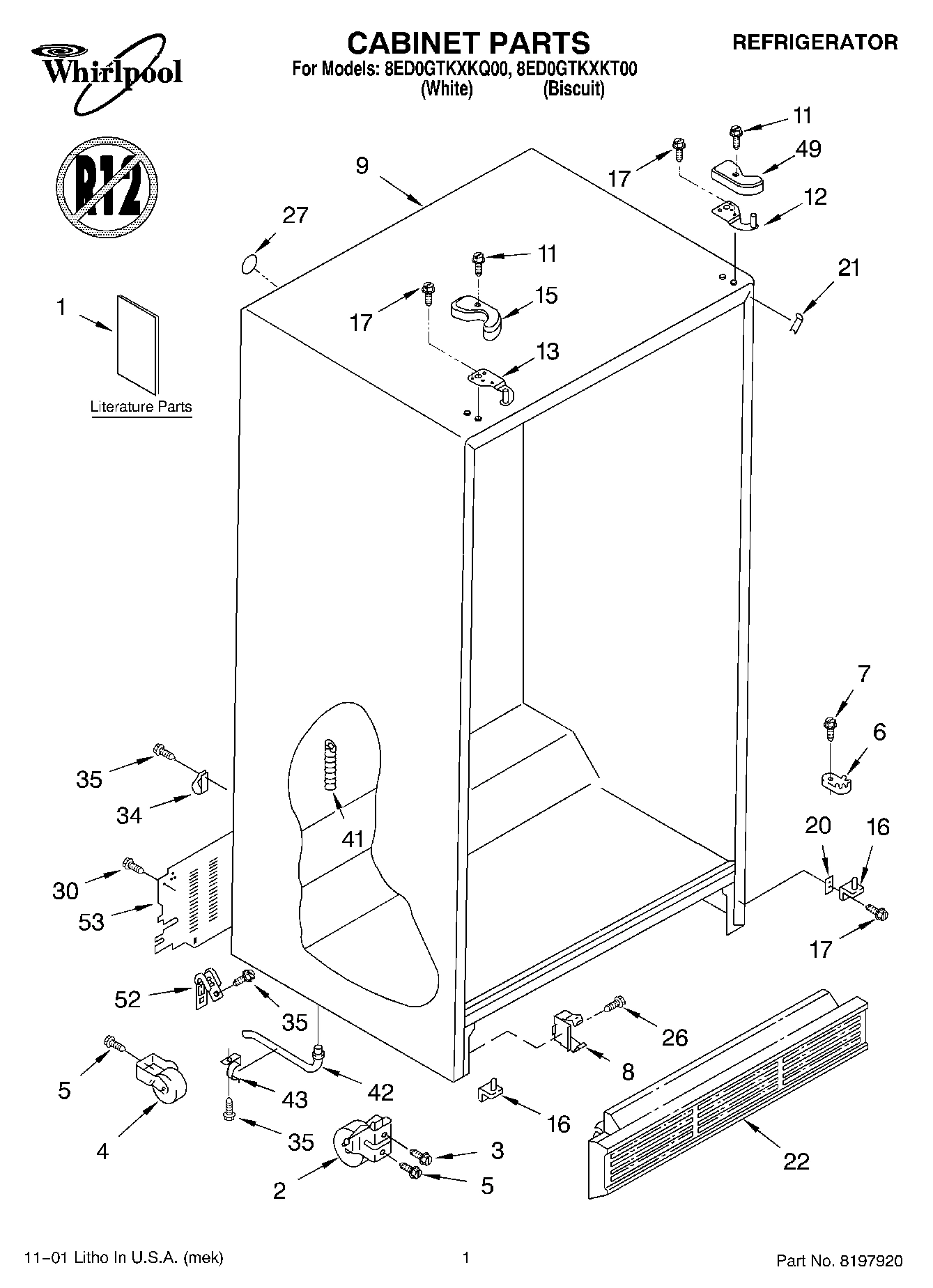 01 - CABINET, LITERATURE