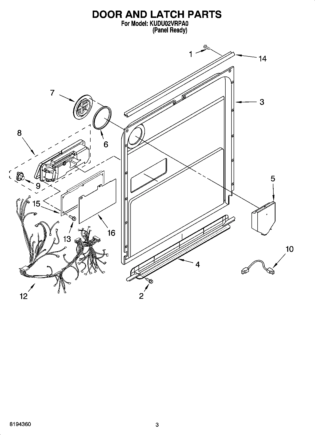 03 - DOOR AND LATCH PARTS