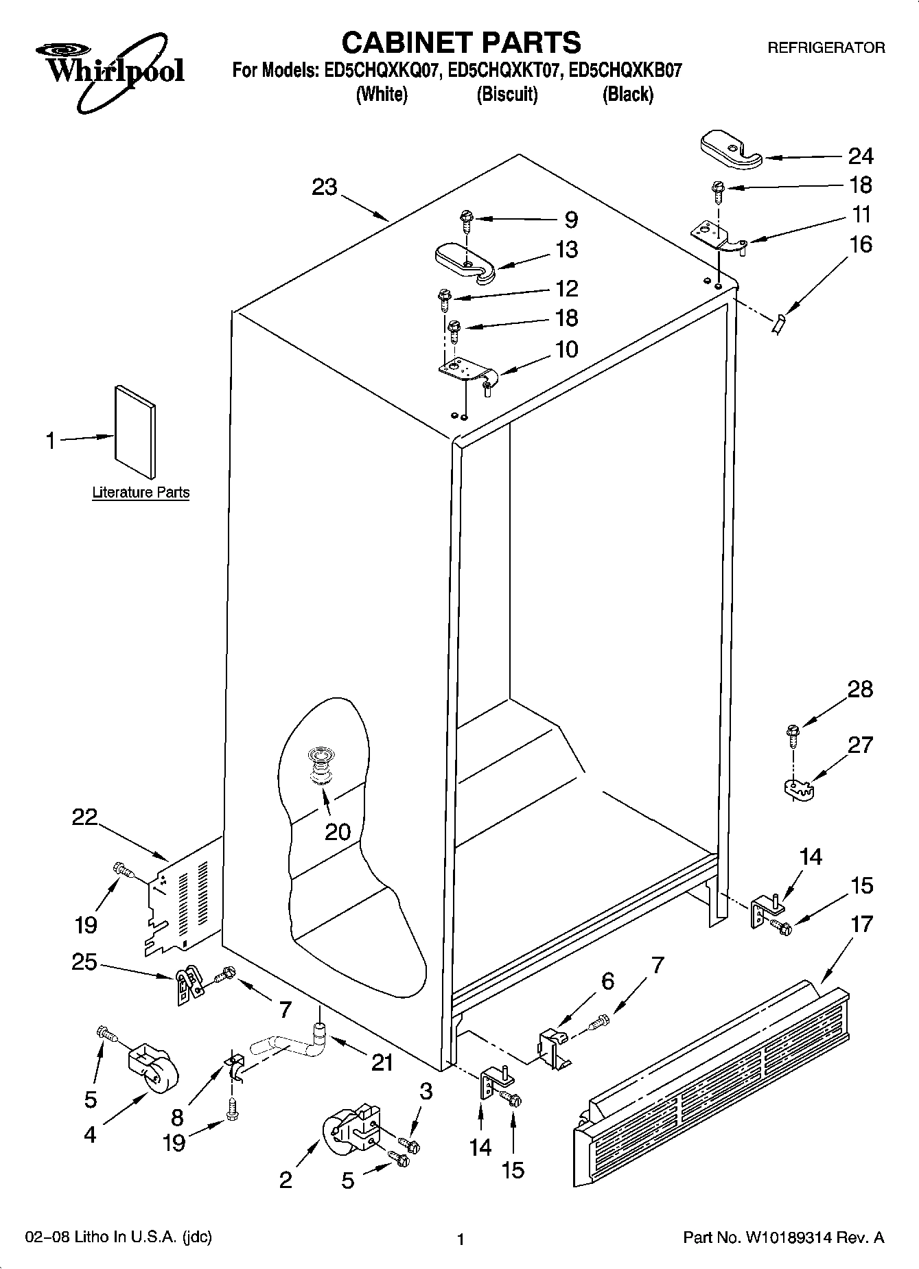 01 - CABINET PARTS