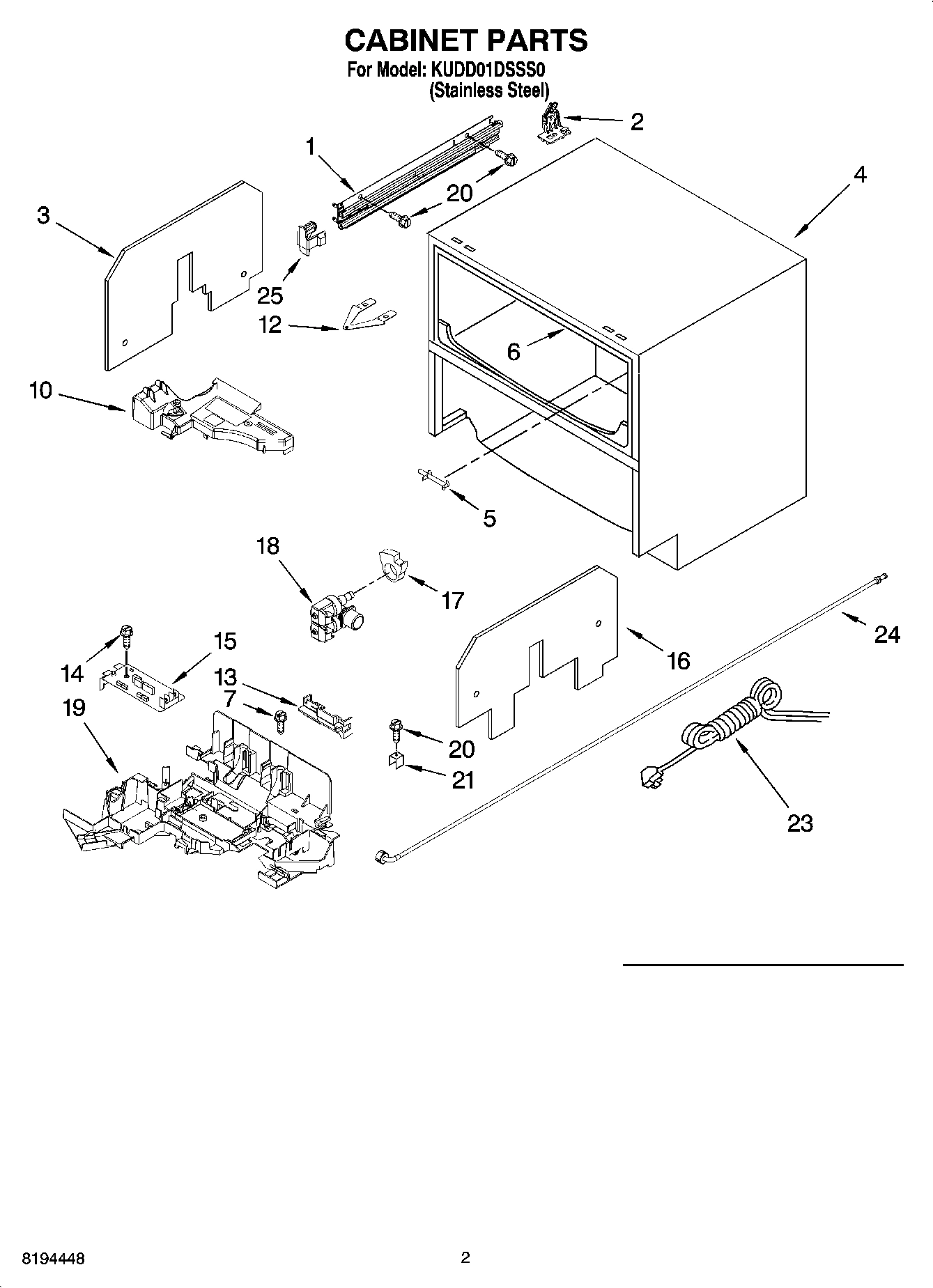 02 - CABINET PARTS