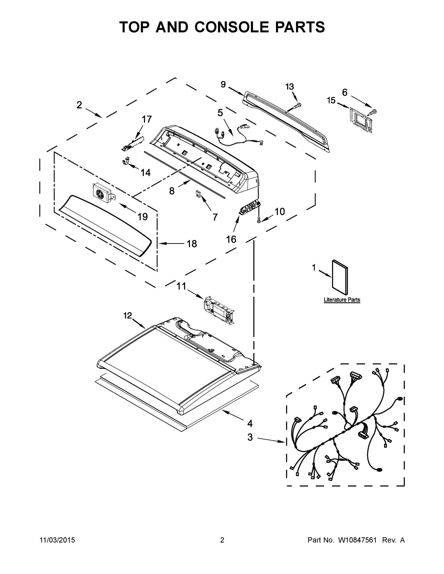 02 - TOP AND CONSOLE PARTS