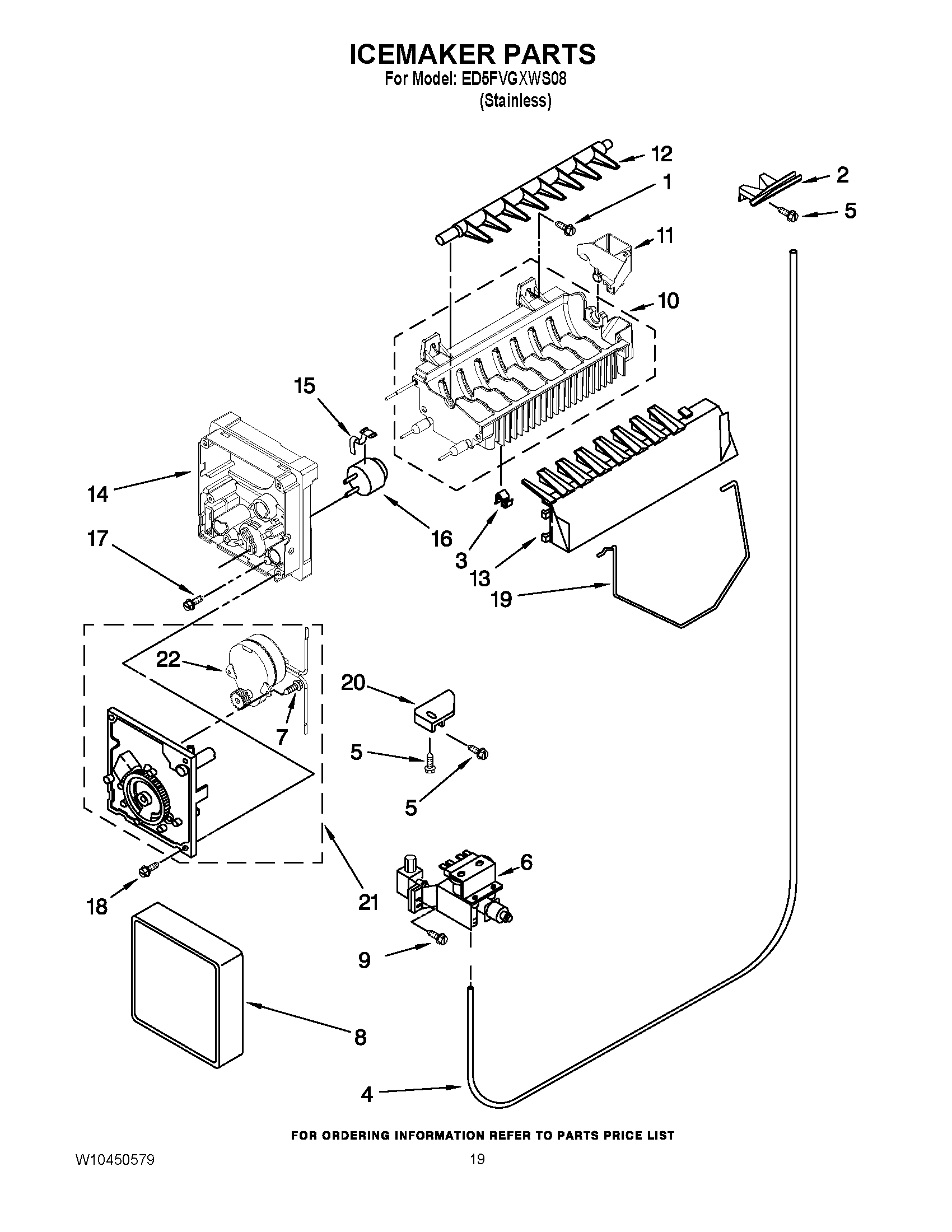 12 - ICEMAKER PARTS
