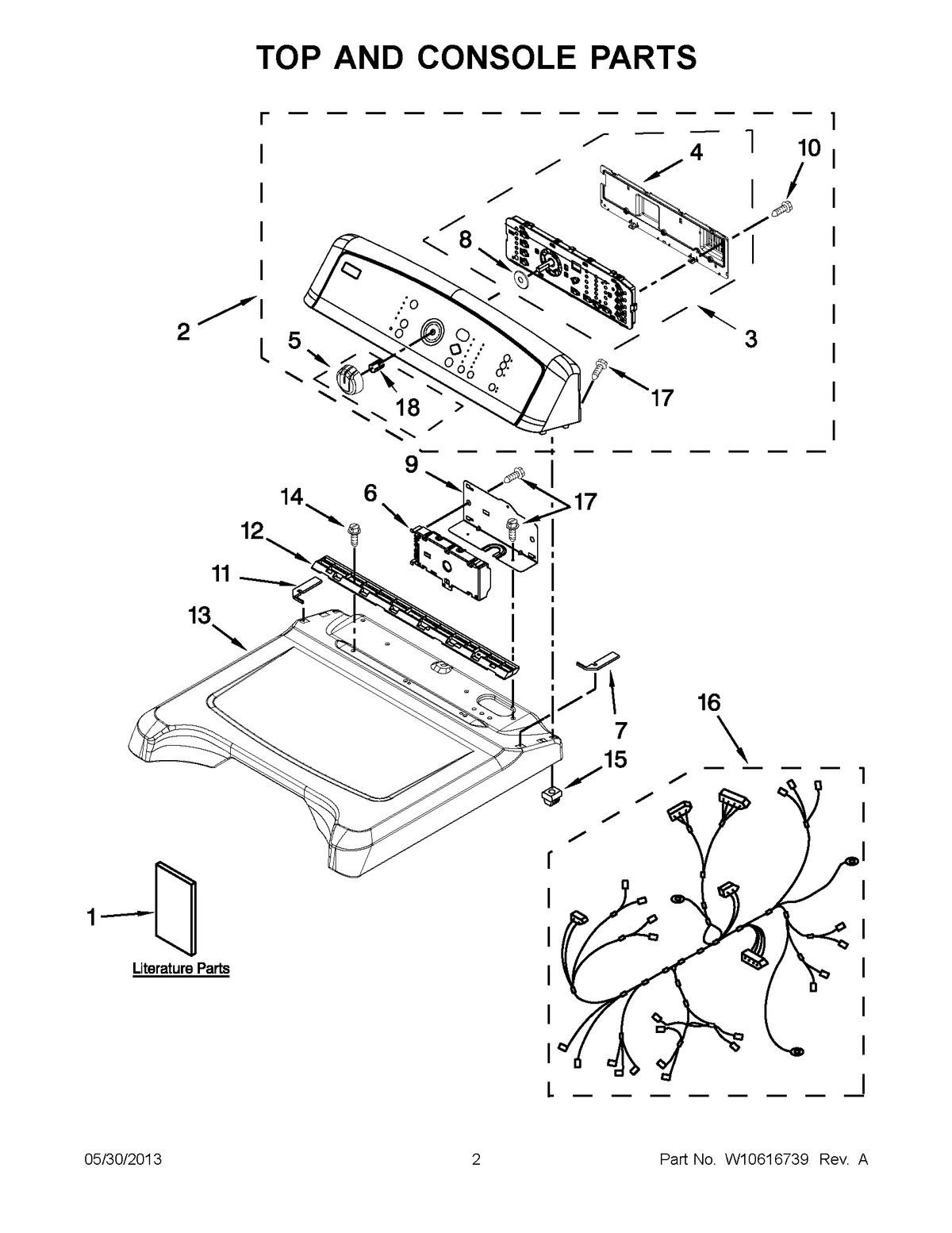 01 - TOP AND CONSOLE PARTS