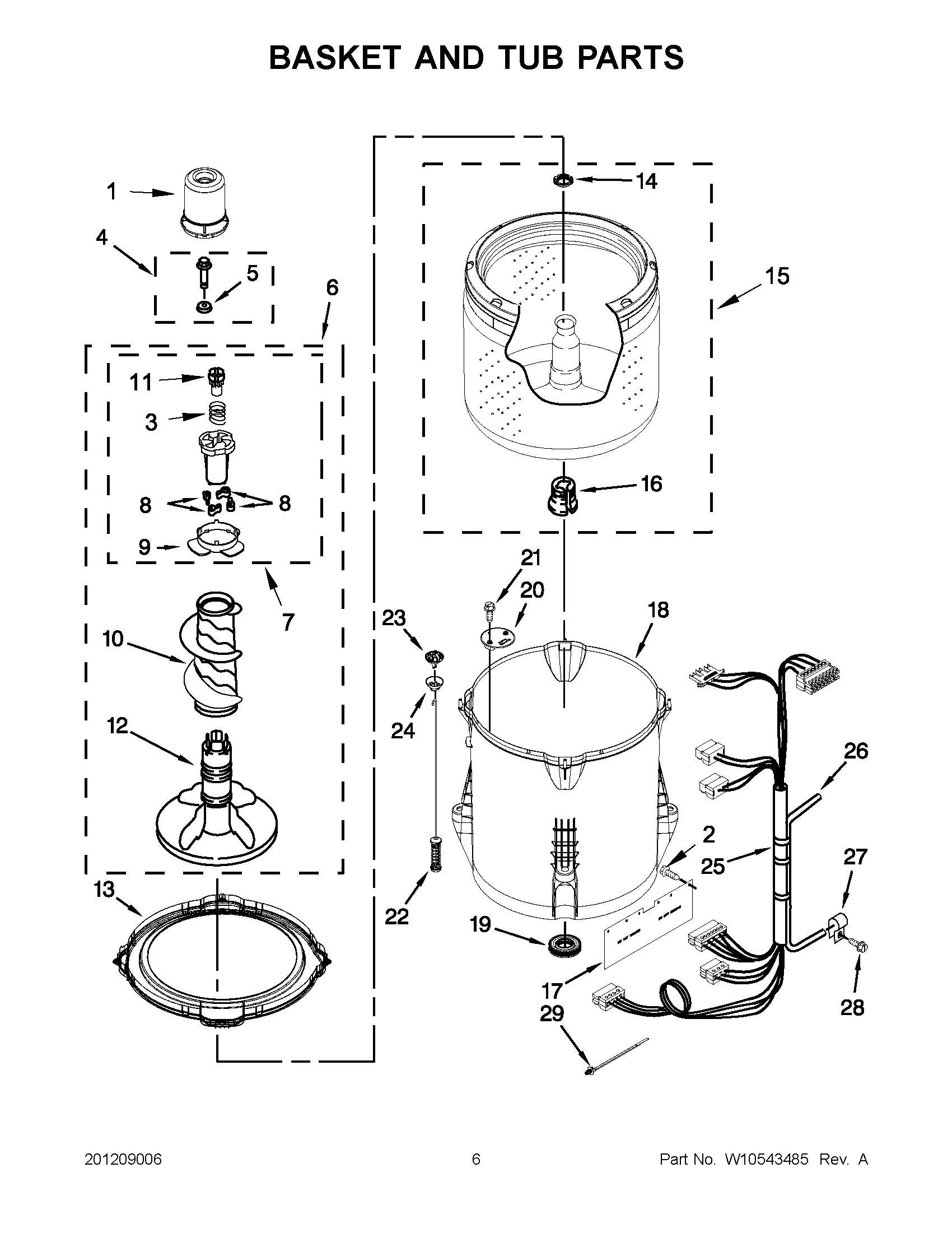 03 - BASKET AND TUB PARTS