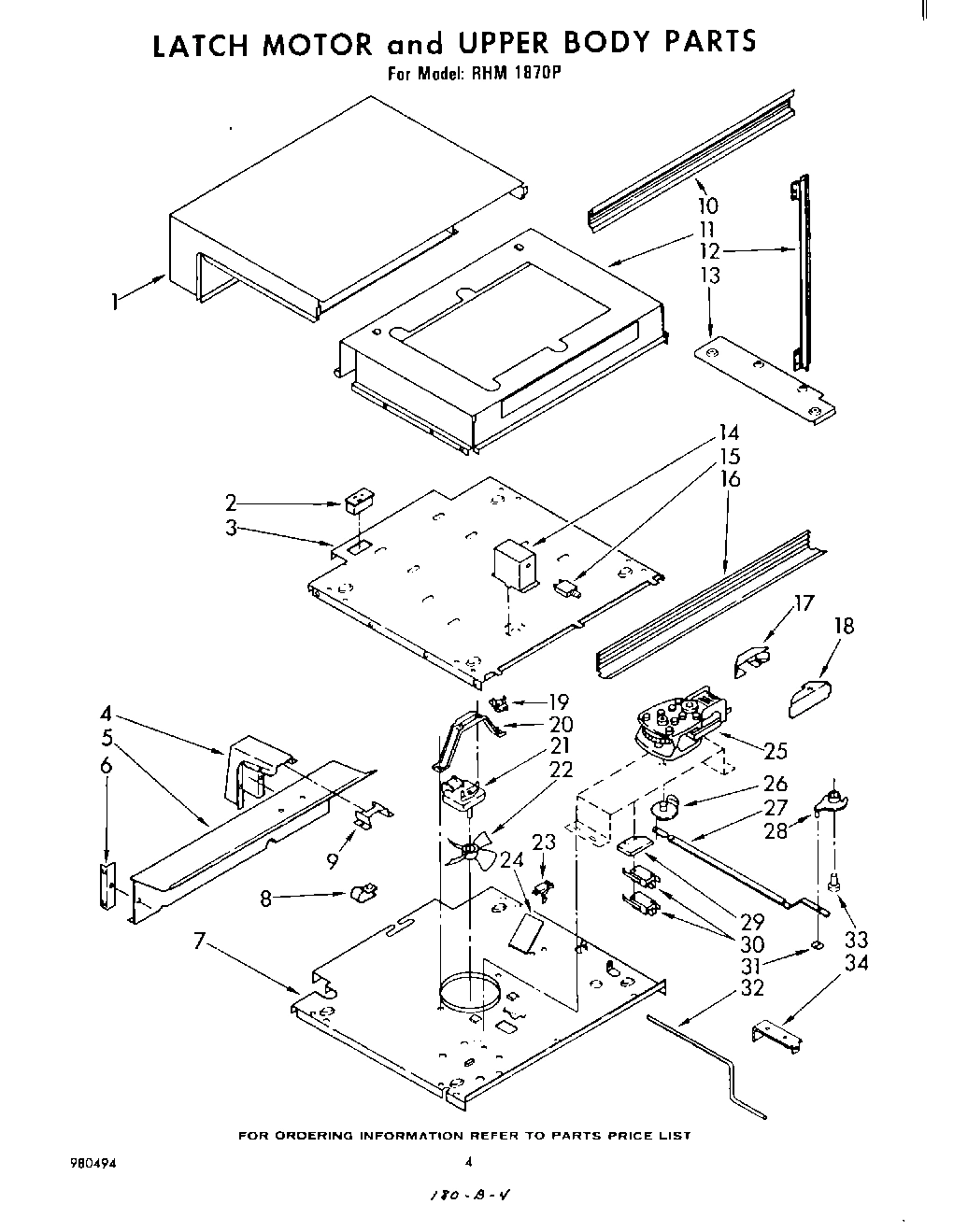 03 - LATCH MOTOR AND UPPER BODY