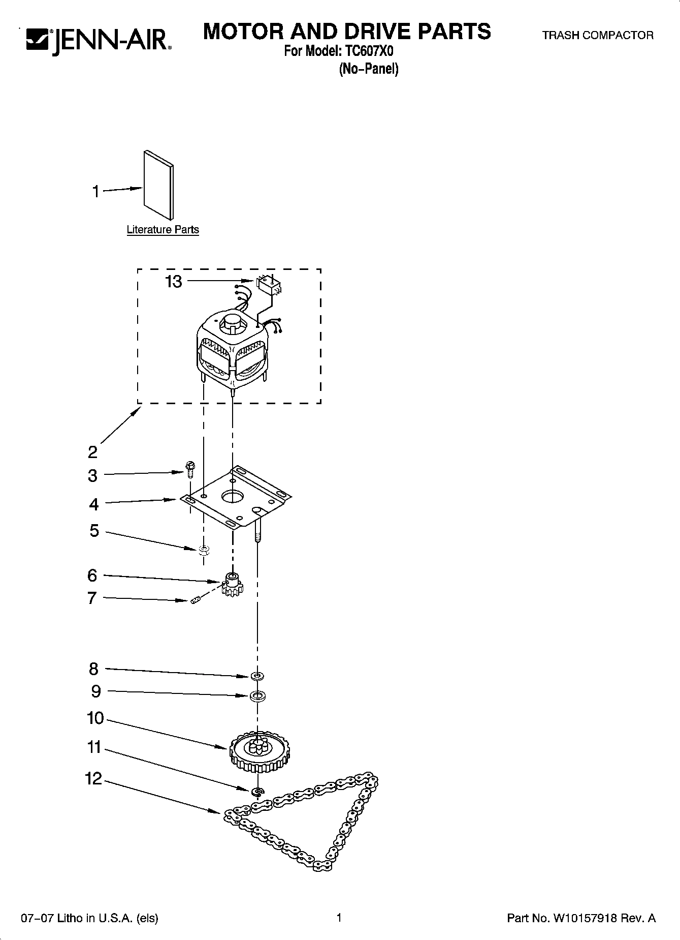 01 - MOTOR AND DRIVE PARTS