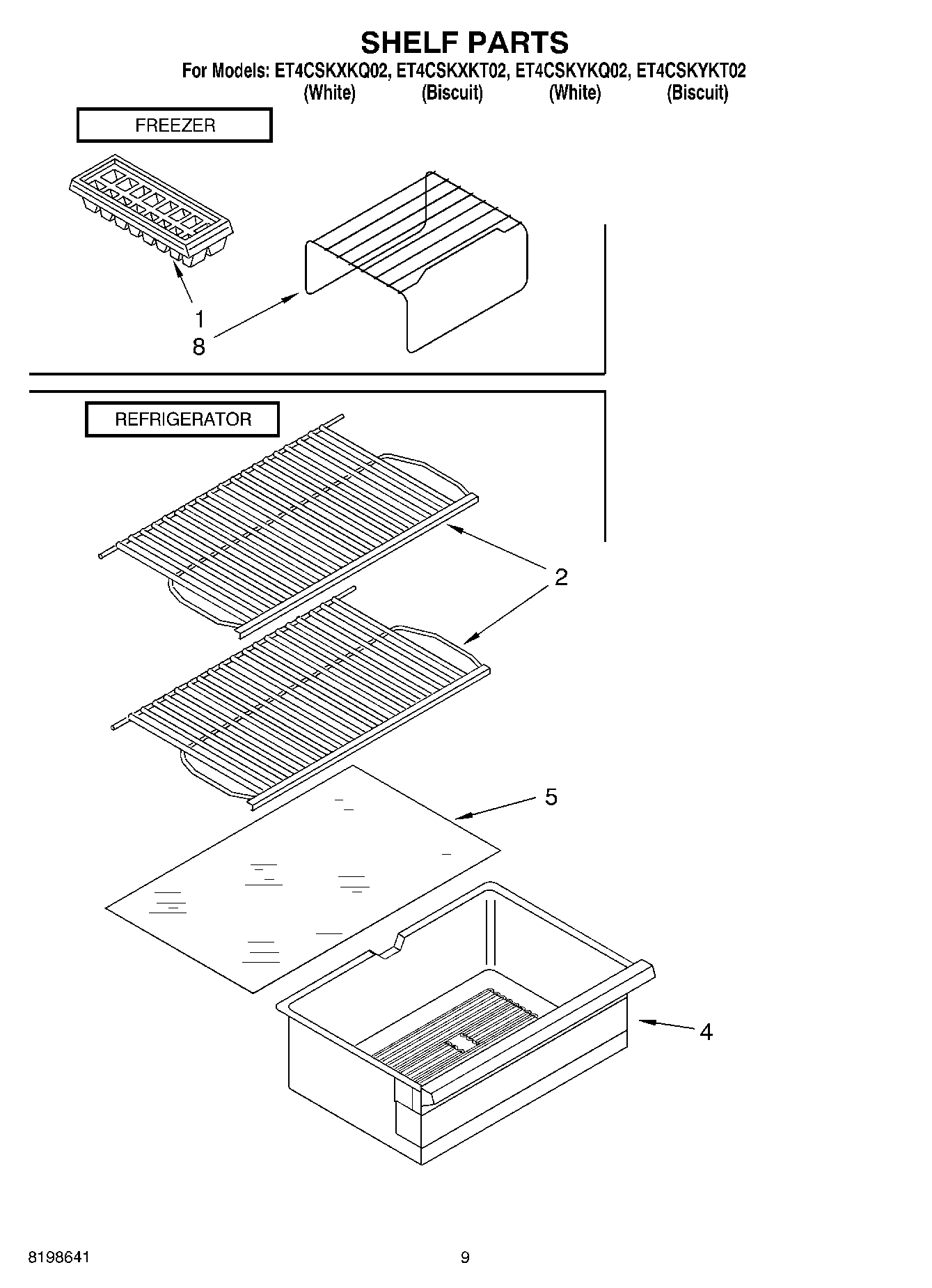 05 - SHELF PARTS, OPTIONAL PARTS