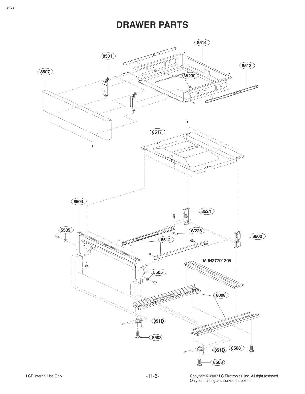 DRAWER PARTS