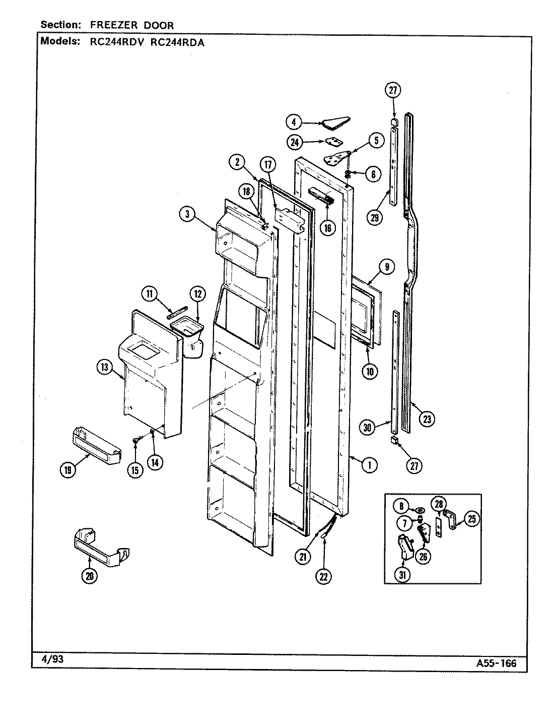 02 - FREEZER DOOR