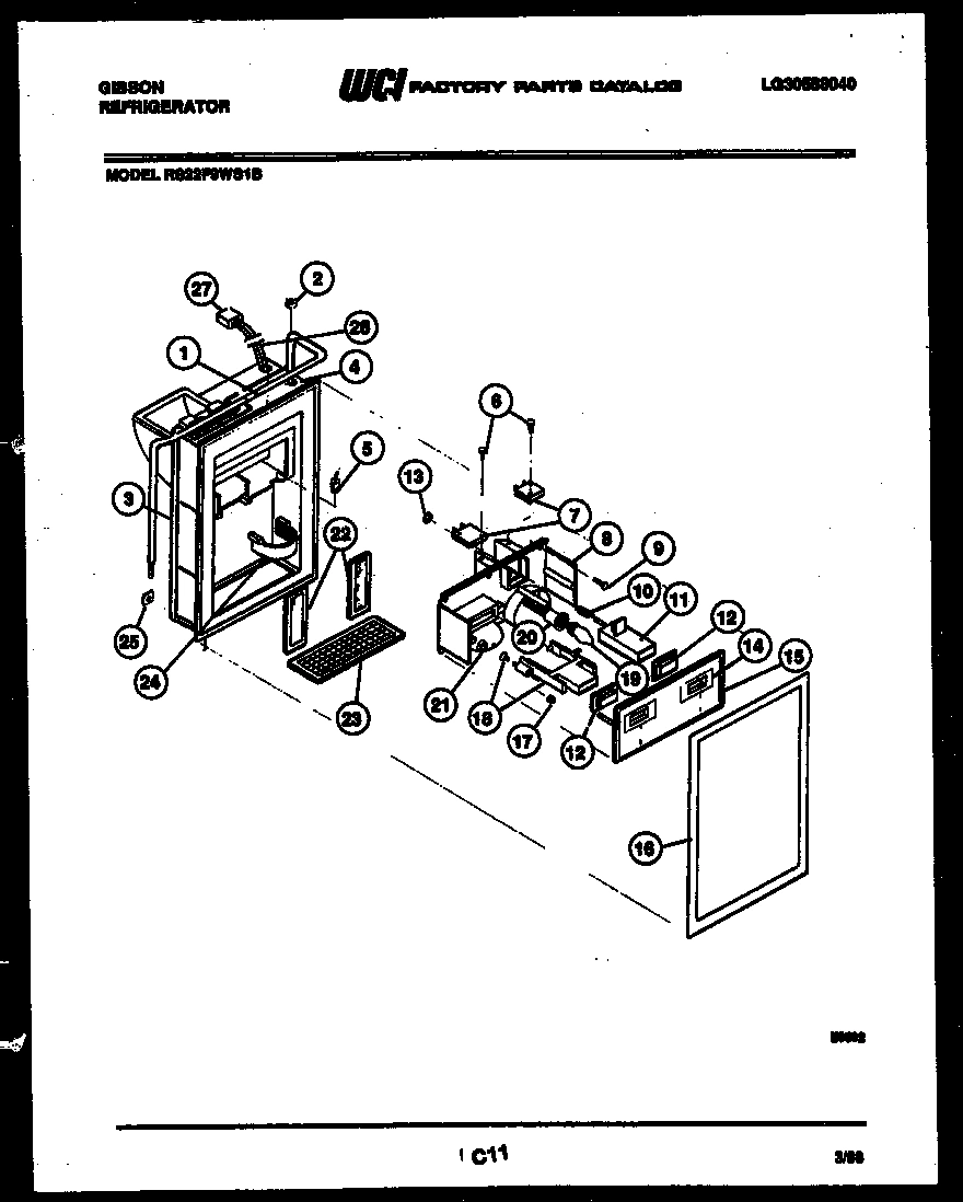07 - ICE DOOR, DISPENSER AND WATER TANK