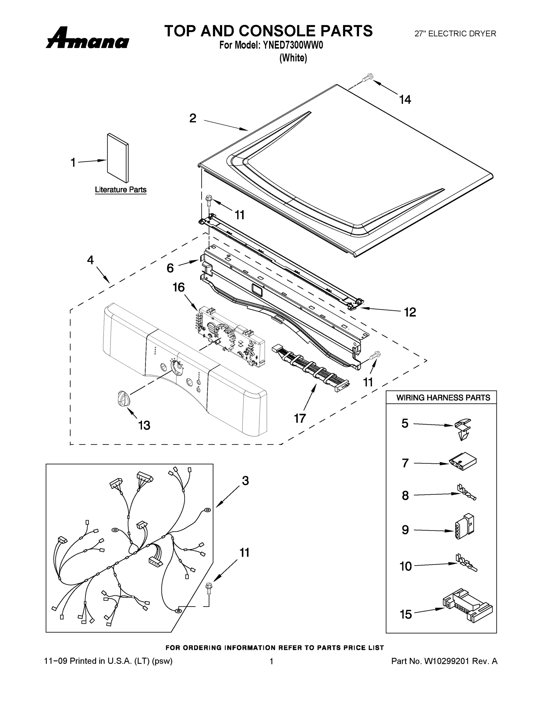 01 - TOP AND CONSOLE PARTS