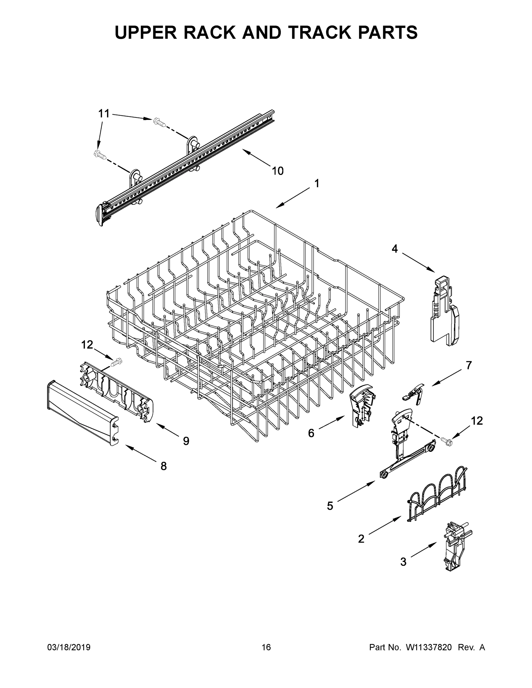 09 - UPPER RACK AND TRACK PARTS