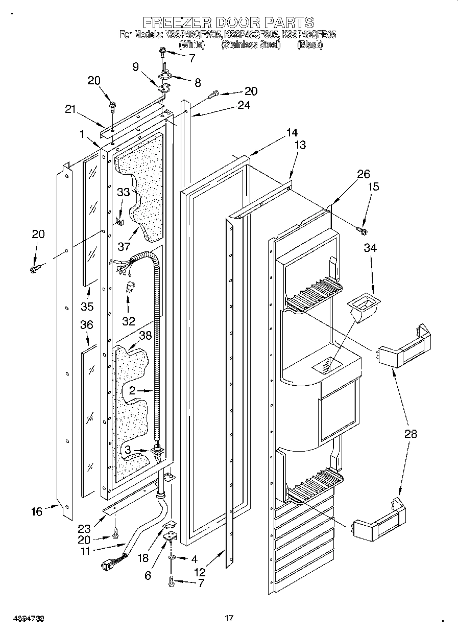 12 - FREEZER DOOR