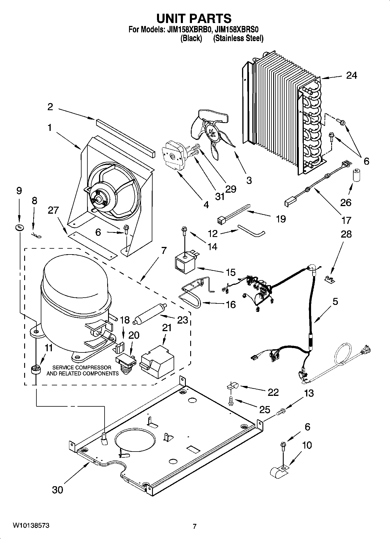 05 - UNIT PARTS, OPTIONAL PARTS (NOT INCLUDED)