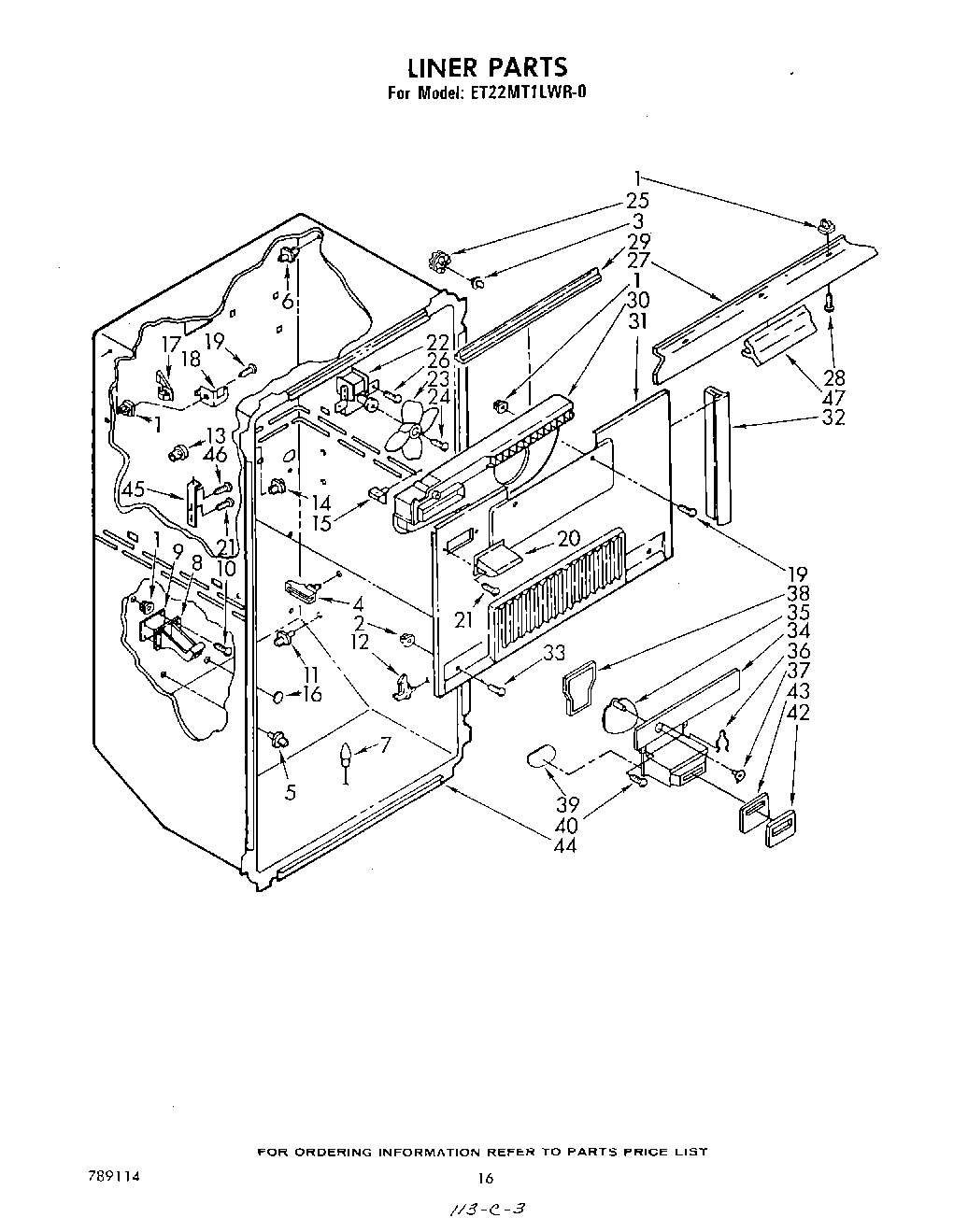 09 - LINER , NOT ILLUSTRATED AND OPTIONAL