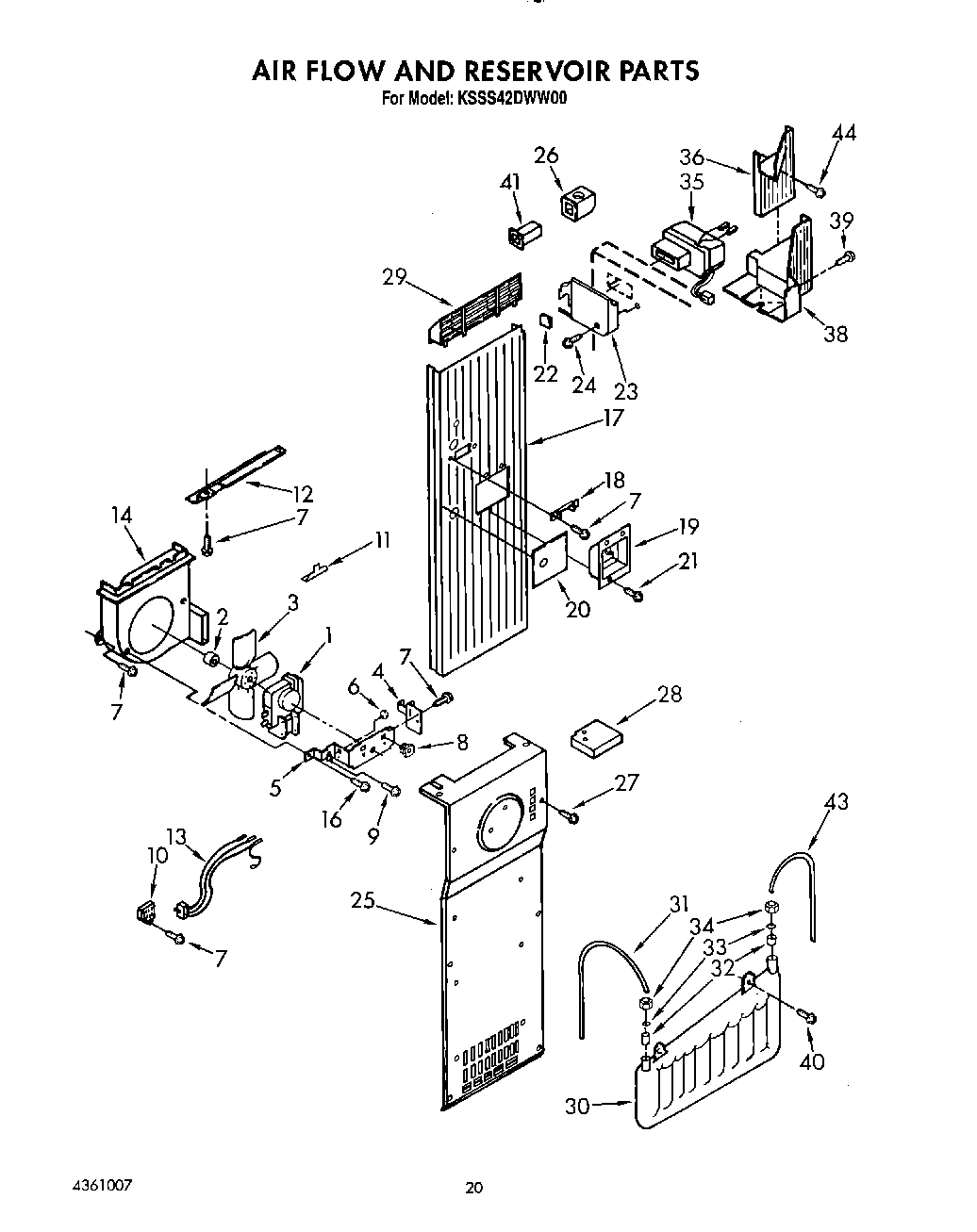 16 - AIR FLOW AND RESERVOIR
