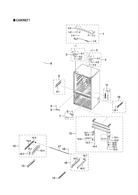 CABINET 1 PARTS