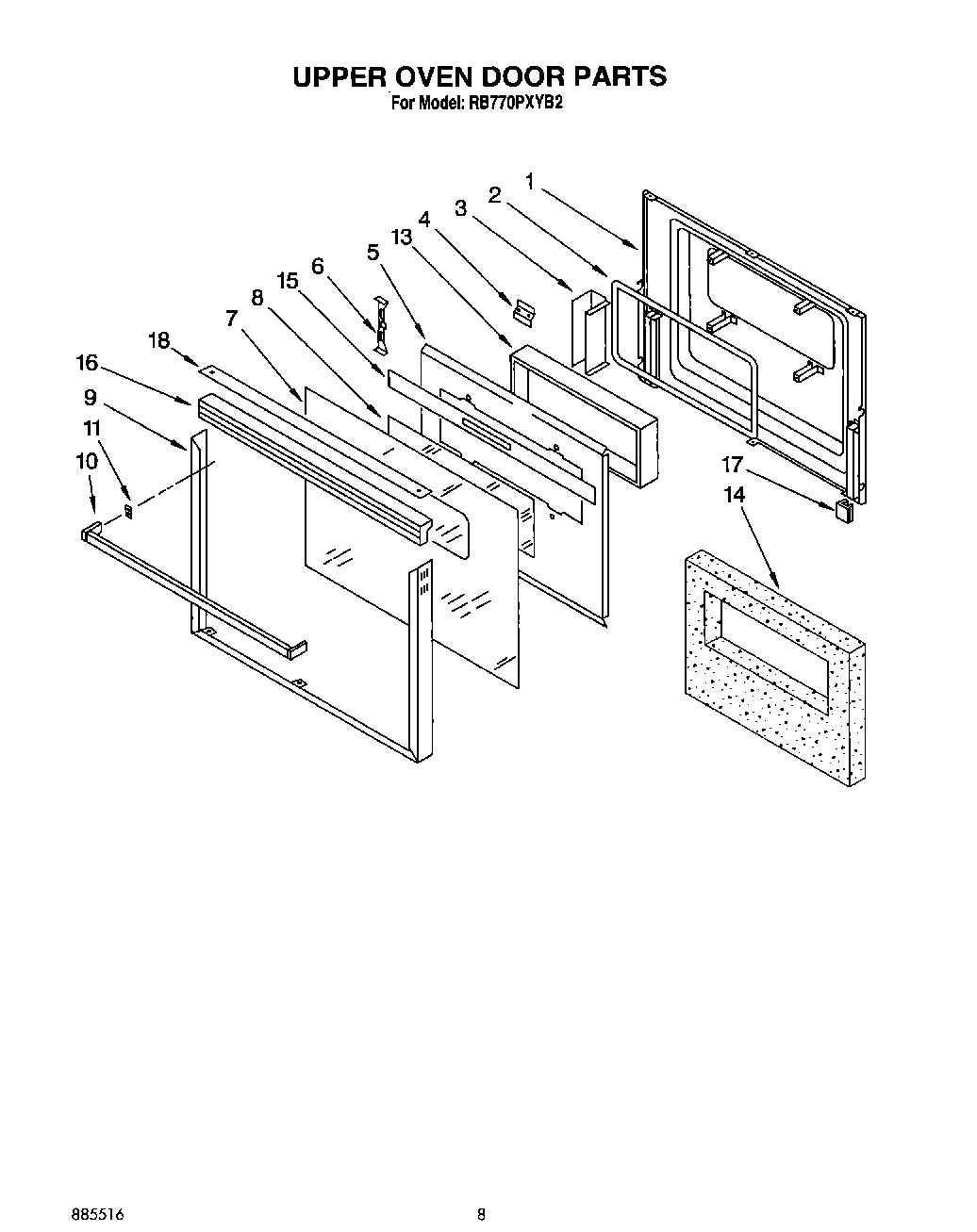 05 - UPPER OVEN DOOR