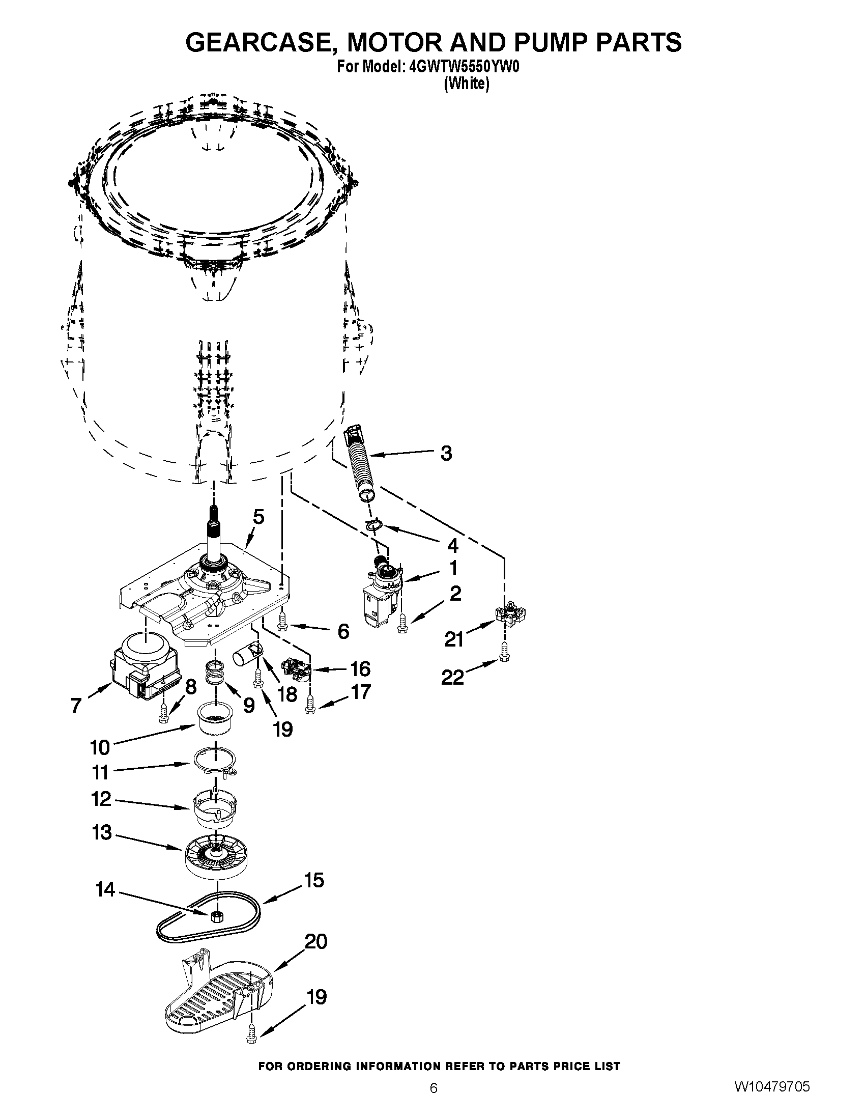 04 - GEARCASE, MOTOR AND PUMP PARTS