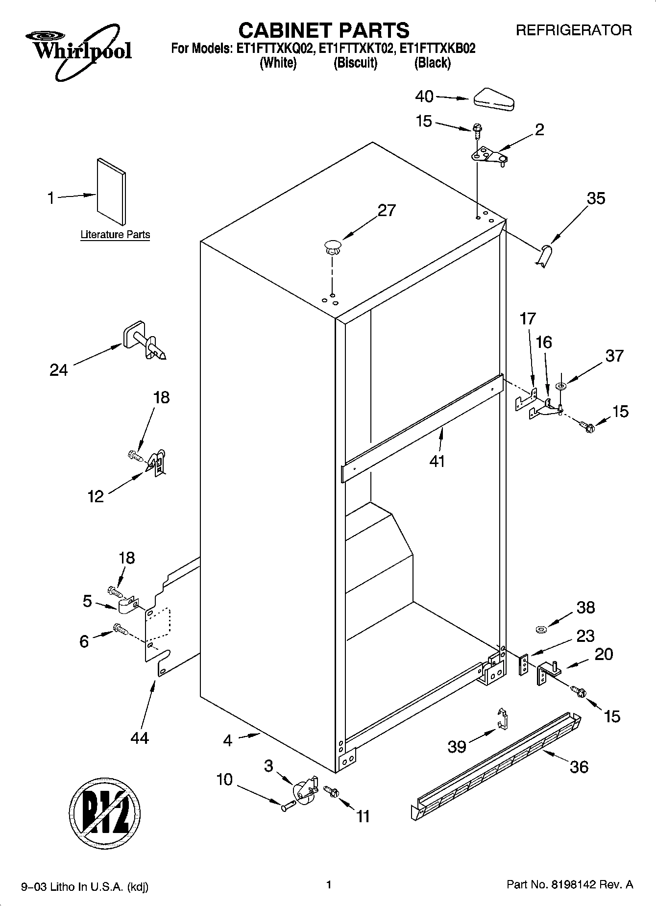 01 - CABINET PARTS