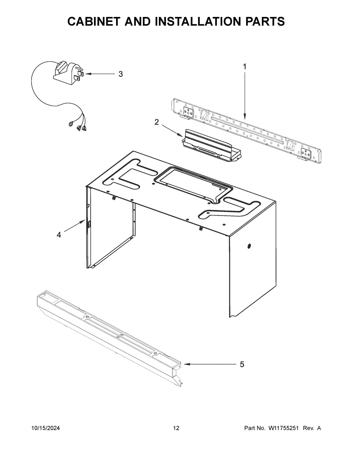 07 - CABINET AND INSTALLATION PARTS