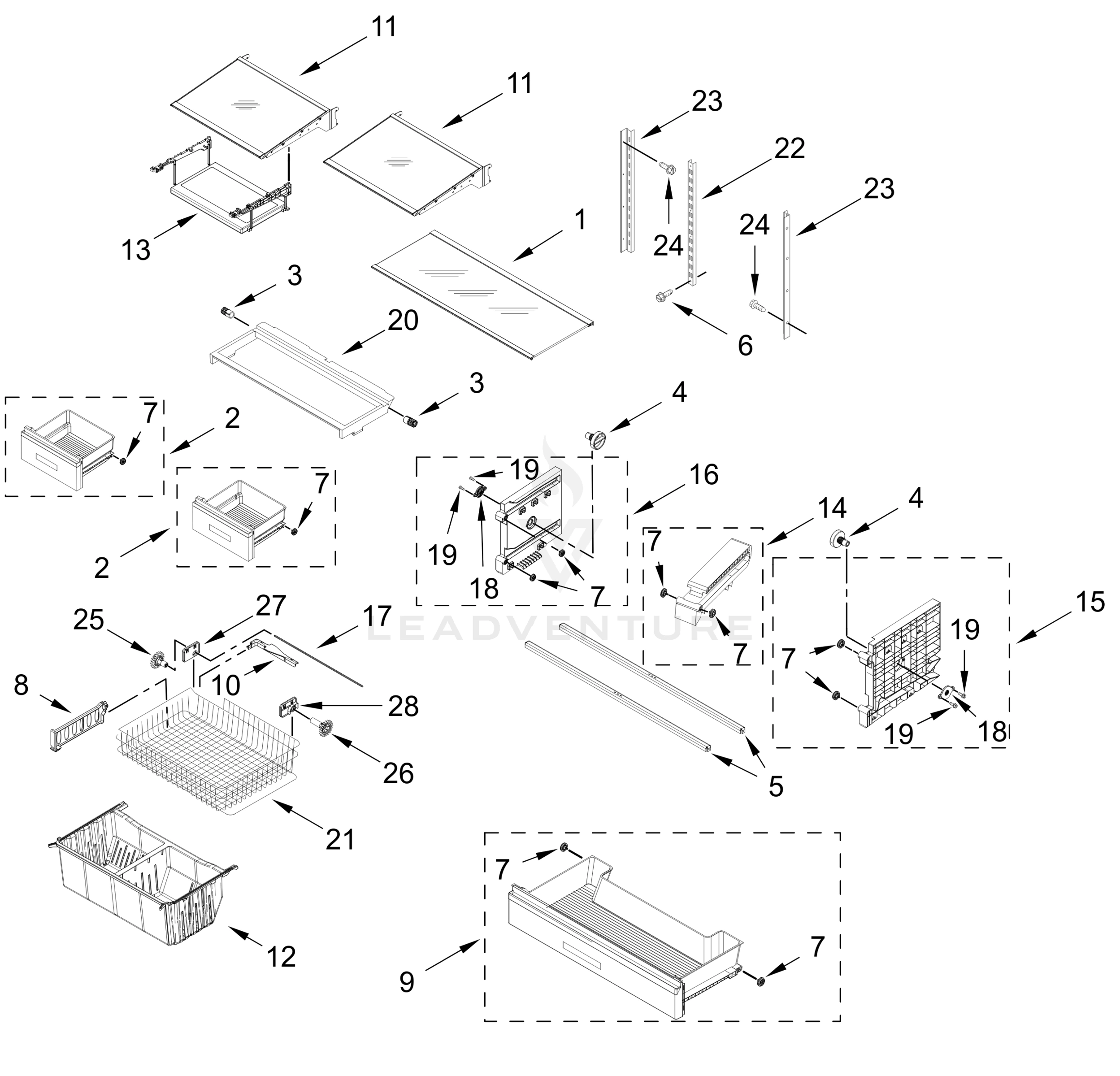 SHELF PARTS