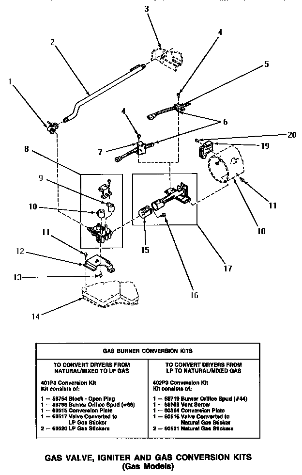 04 - GAS VALVE, IGNITER & GAS CONVERSION KITS