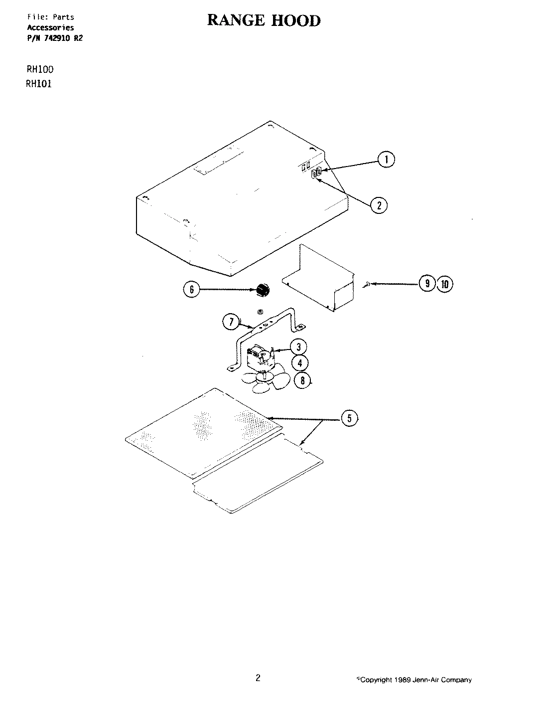 01 - RANGE HOOD (RH100)