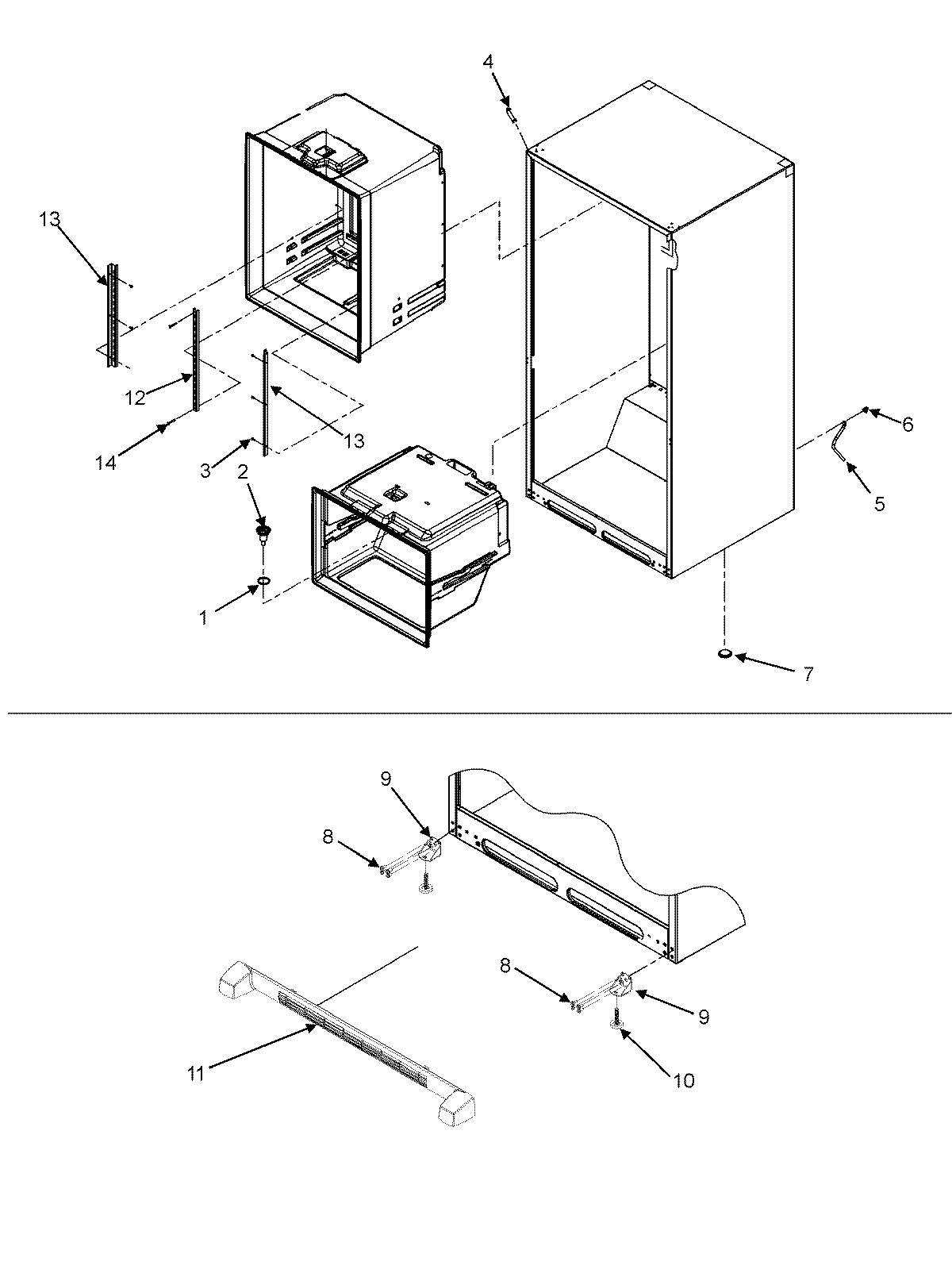 10 - INTERIOR CABINET & TOE GRILLE