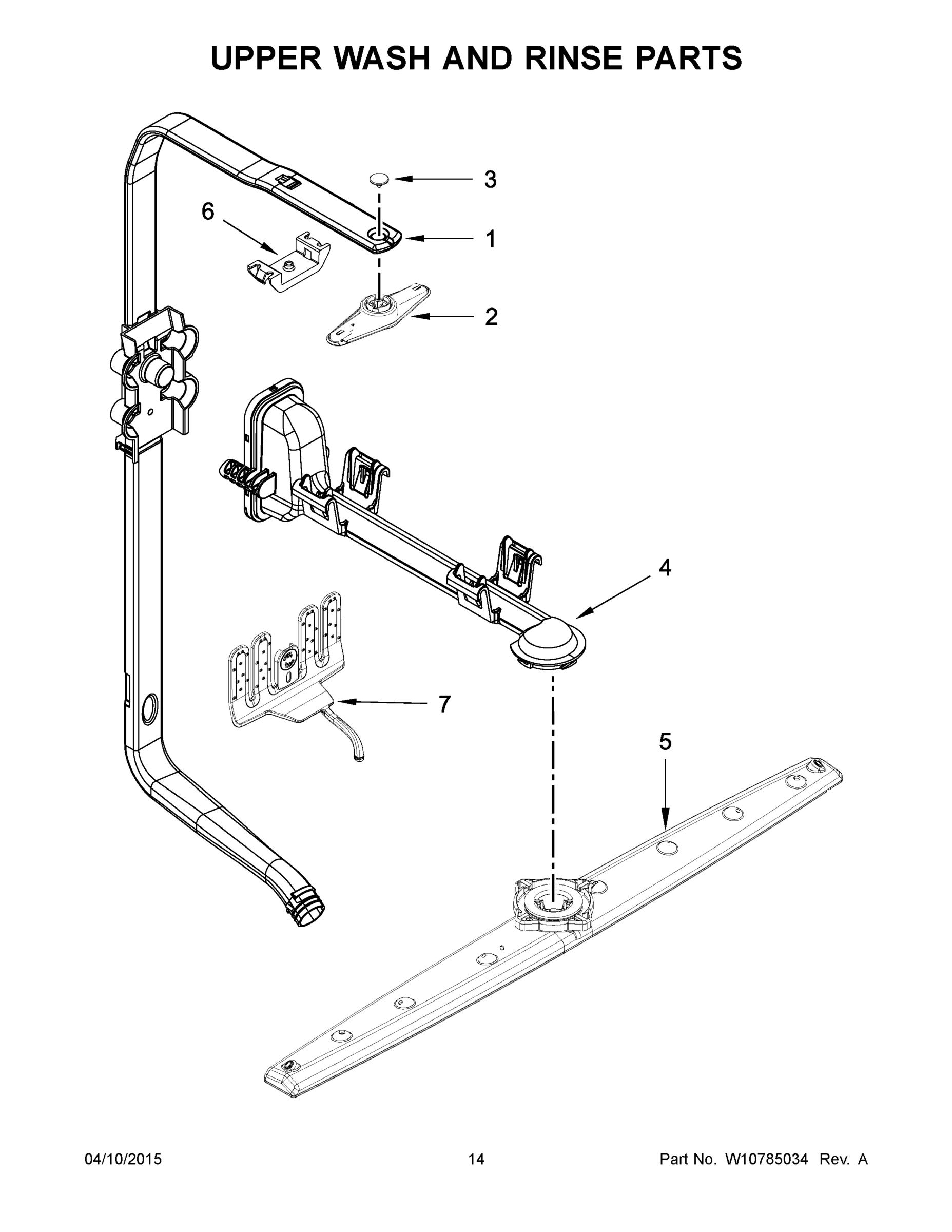 08 - UPPER WASH AND RINSE PARTS