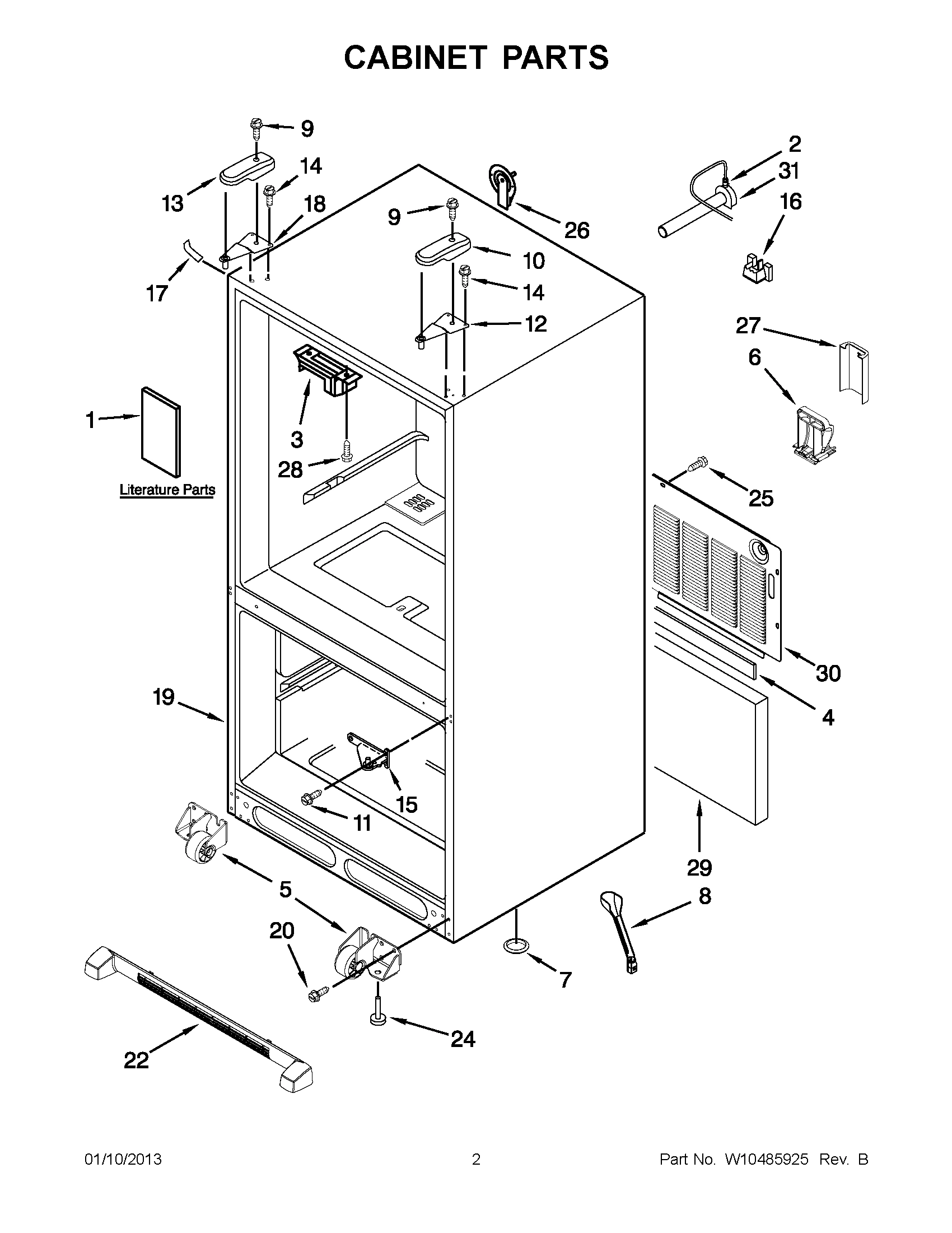 01 - CABINET PARTS