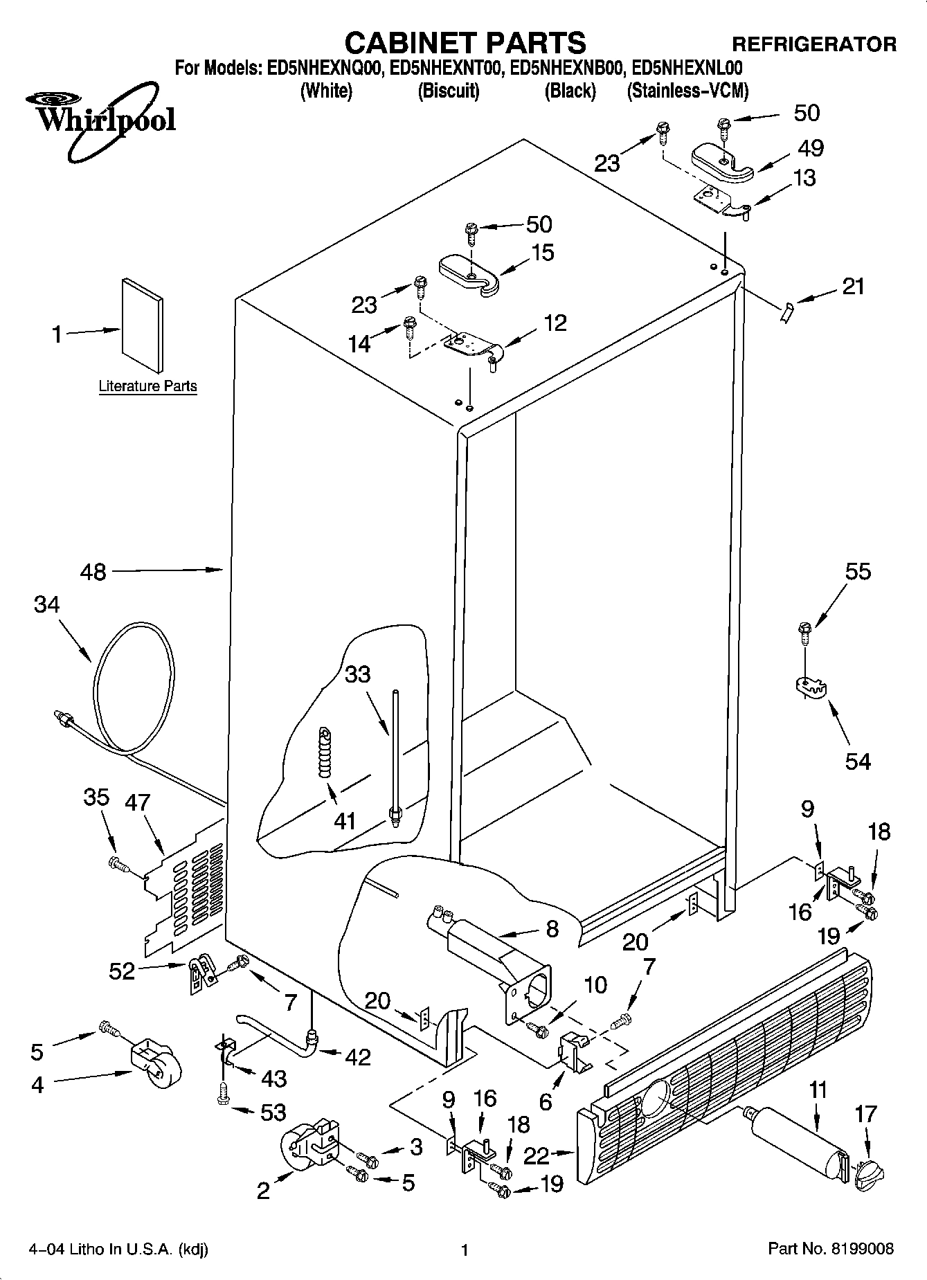 01 - CABINET PARTS