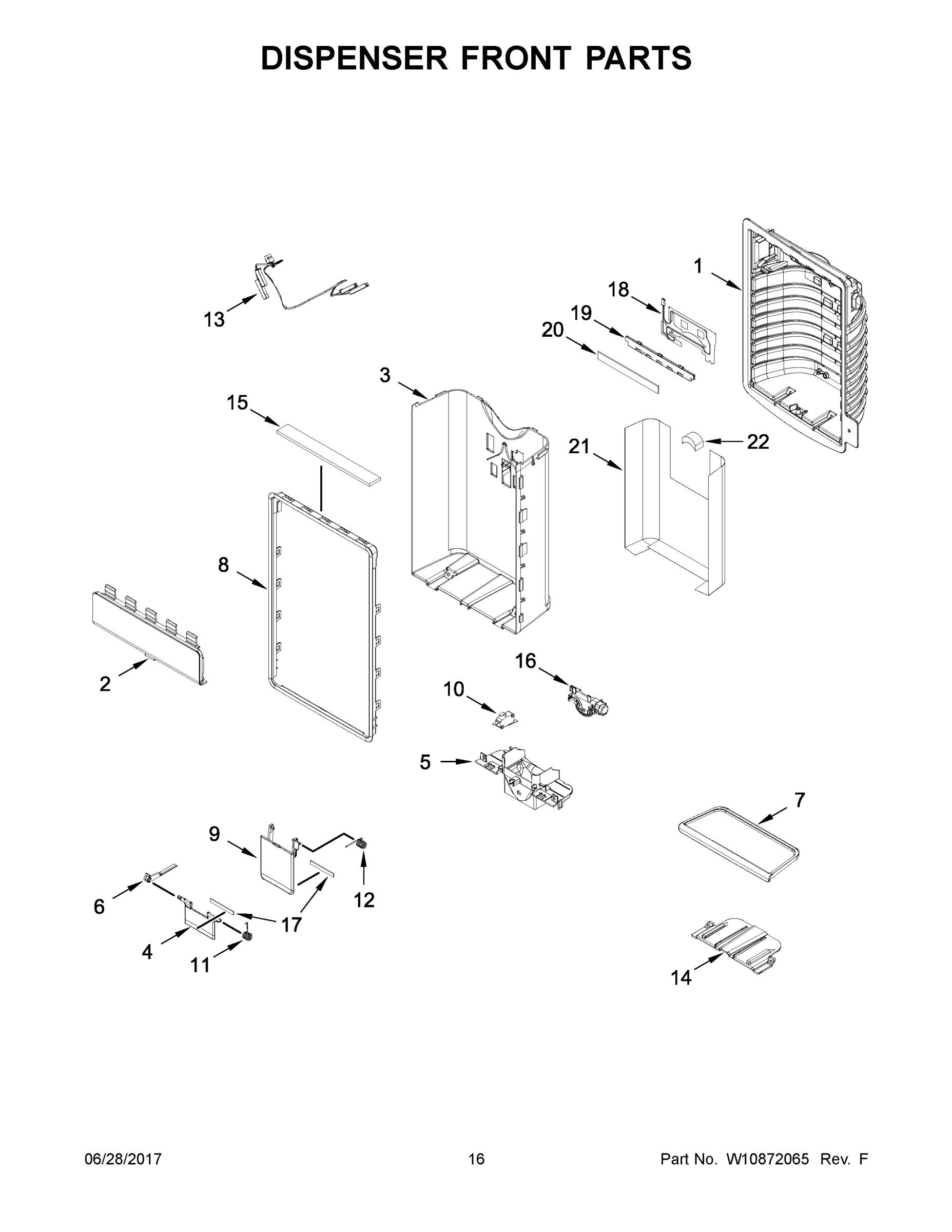 09 - DISPENSER FRONT PARTS