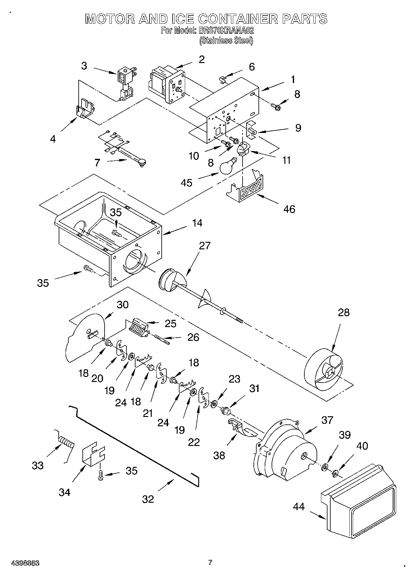 05 - MOTOR AND ICE CONTAINER
