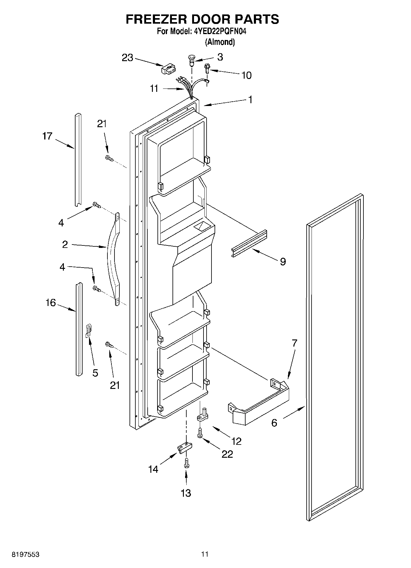 08 - FREEZER DOOR