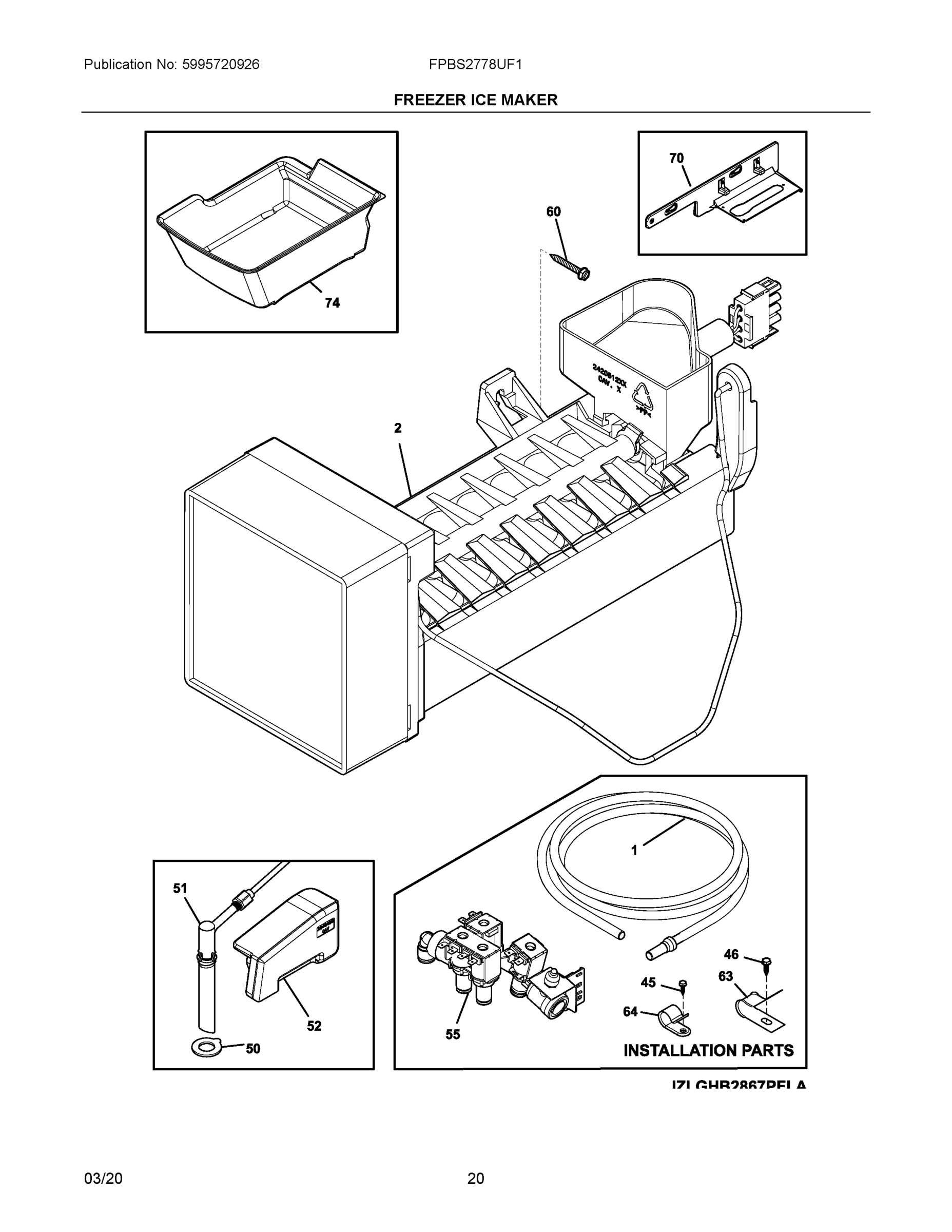10 - FREEZER ICE MAKER