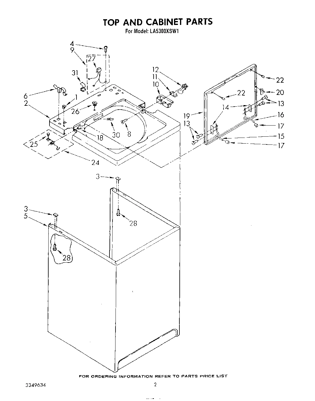 02 - TOP AND CABINET , LITERATURE AND OPTIONAL
