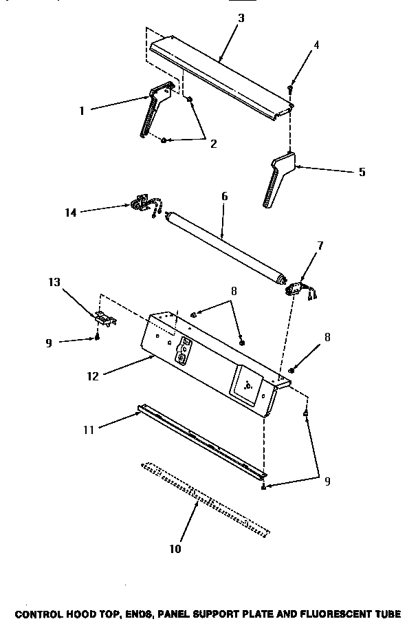 05 - CTRL HOOD TOP, ENDS, PANEL SUPPORT PLATE