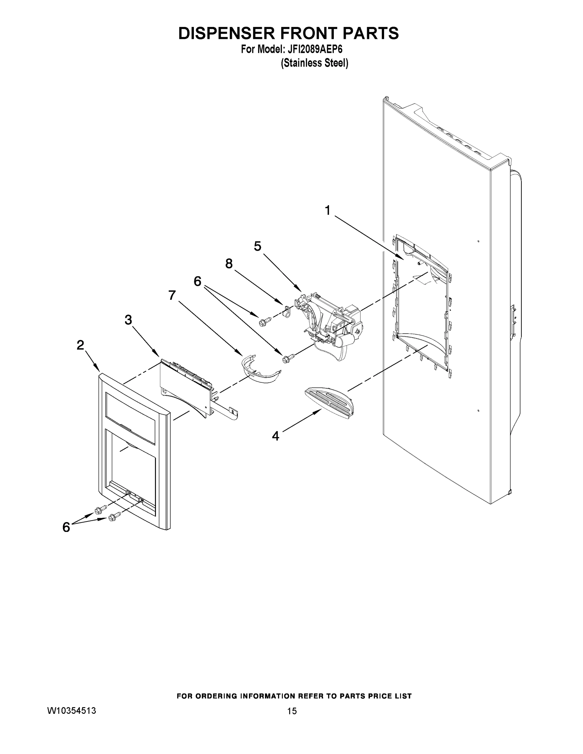 08 - DISPENSER FRONT PARTS