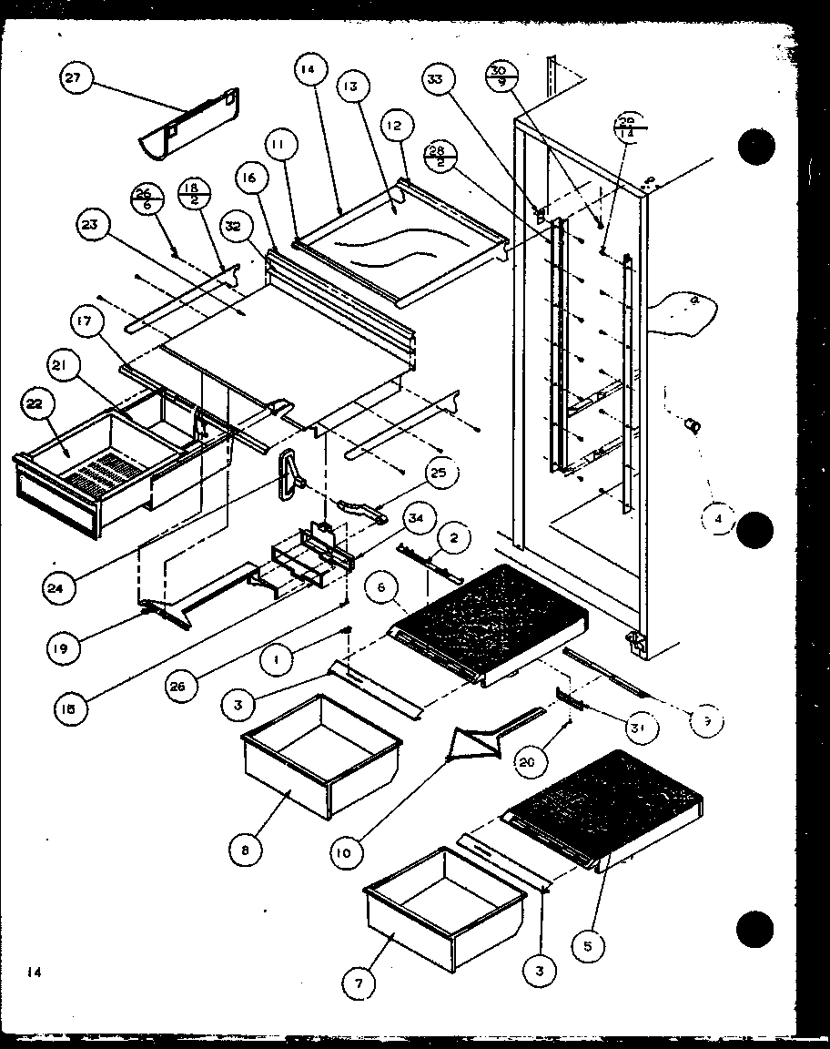 12 - REF SHELVING AND DRAWERS