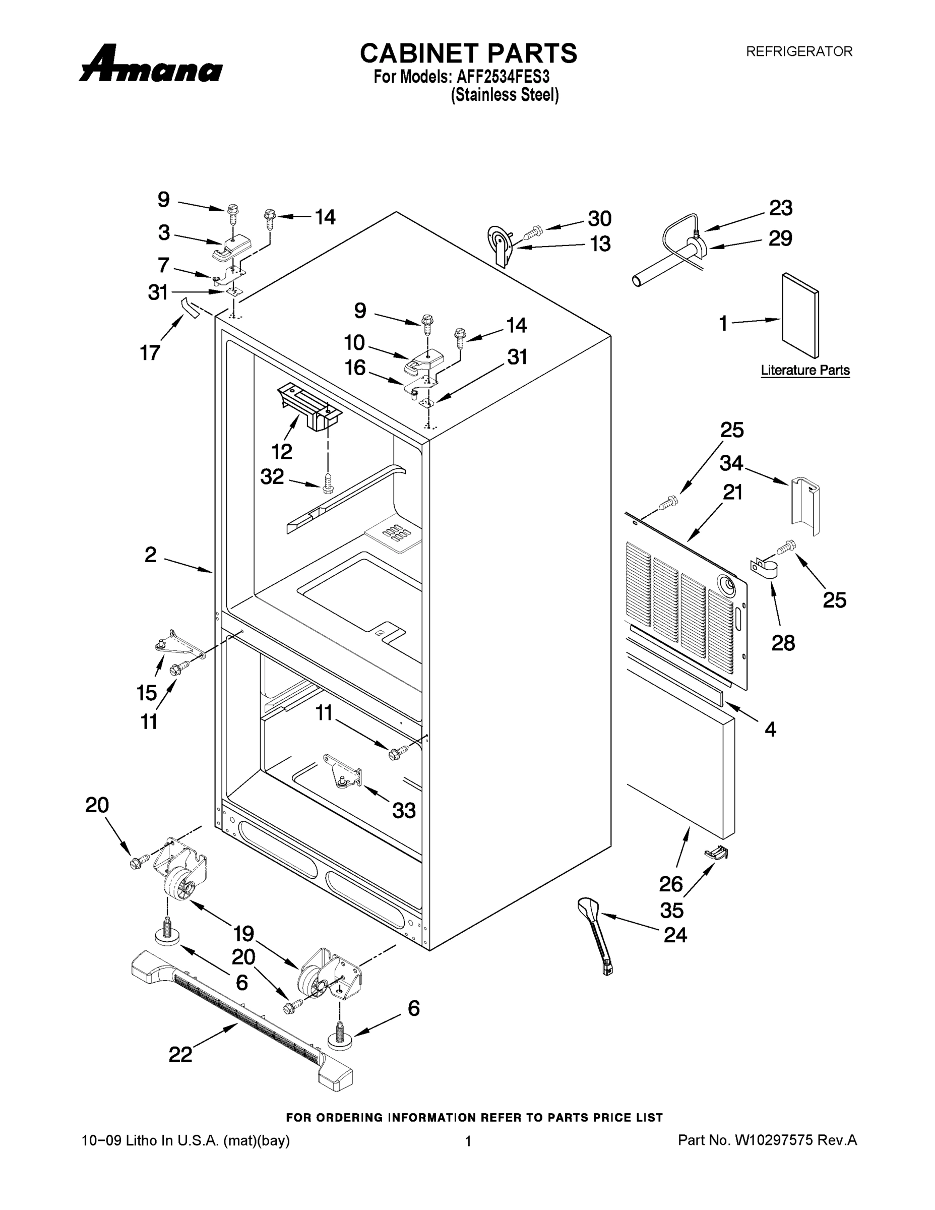 01 - CABINET PARTS