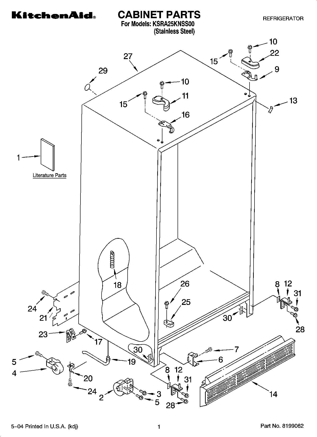 01 - CABINET PARTS